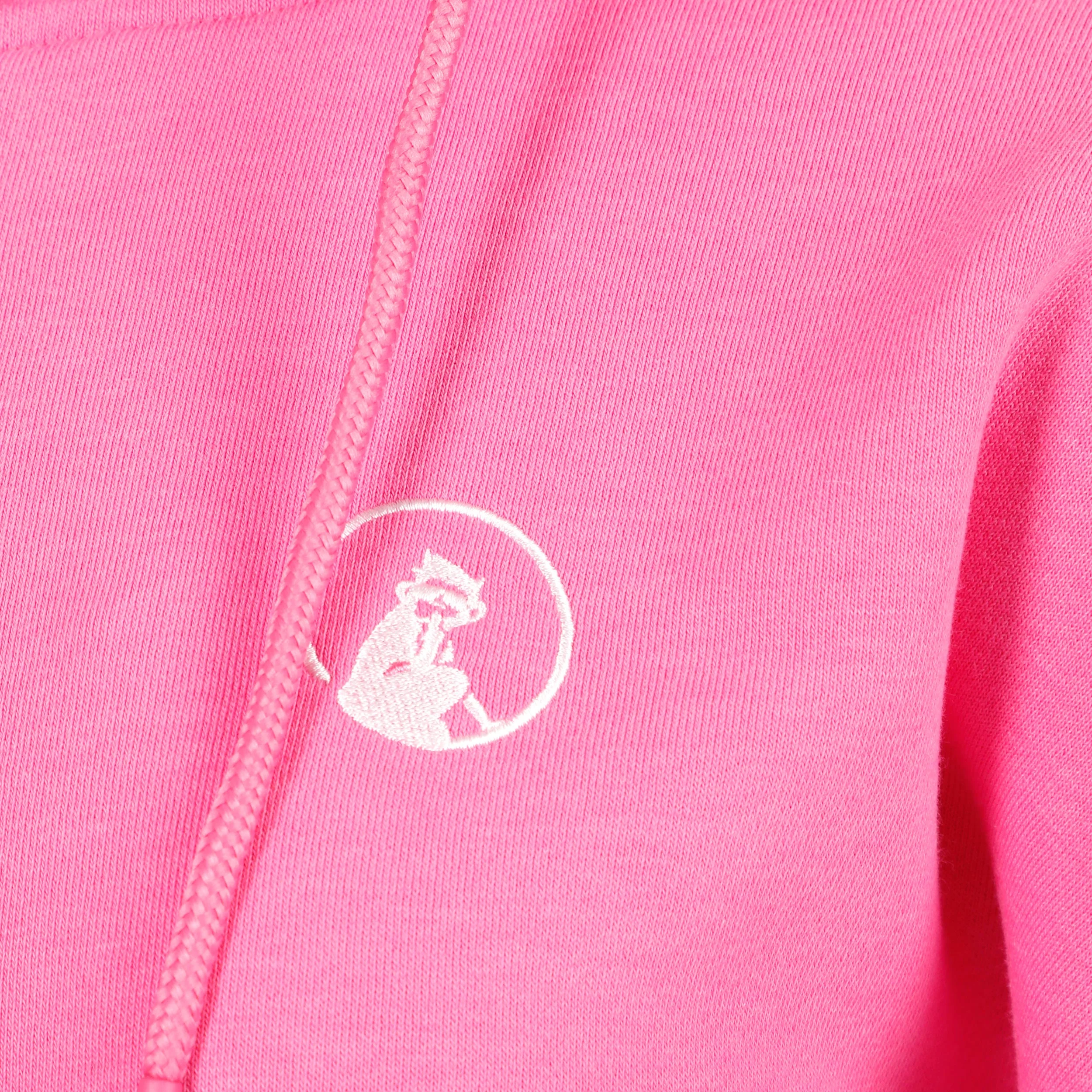 Joy Palm Court Sudadera con cremallera Mujeres-rosa, blanco - Image 4