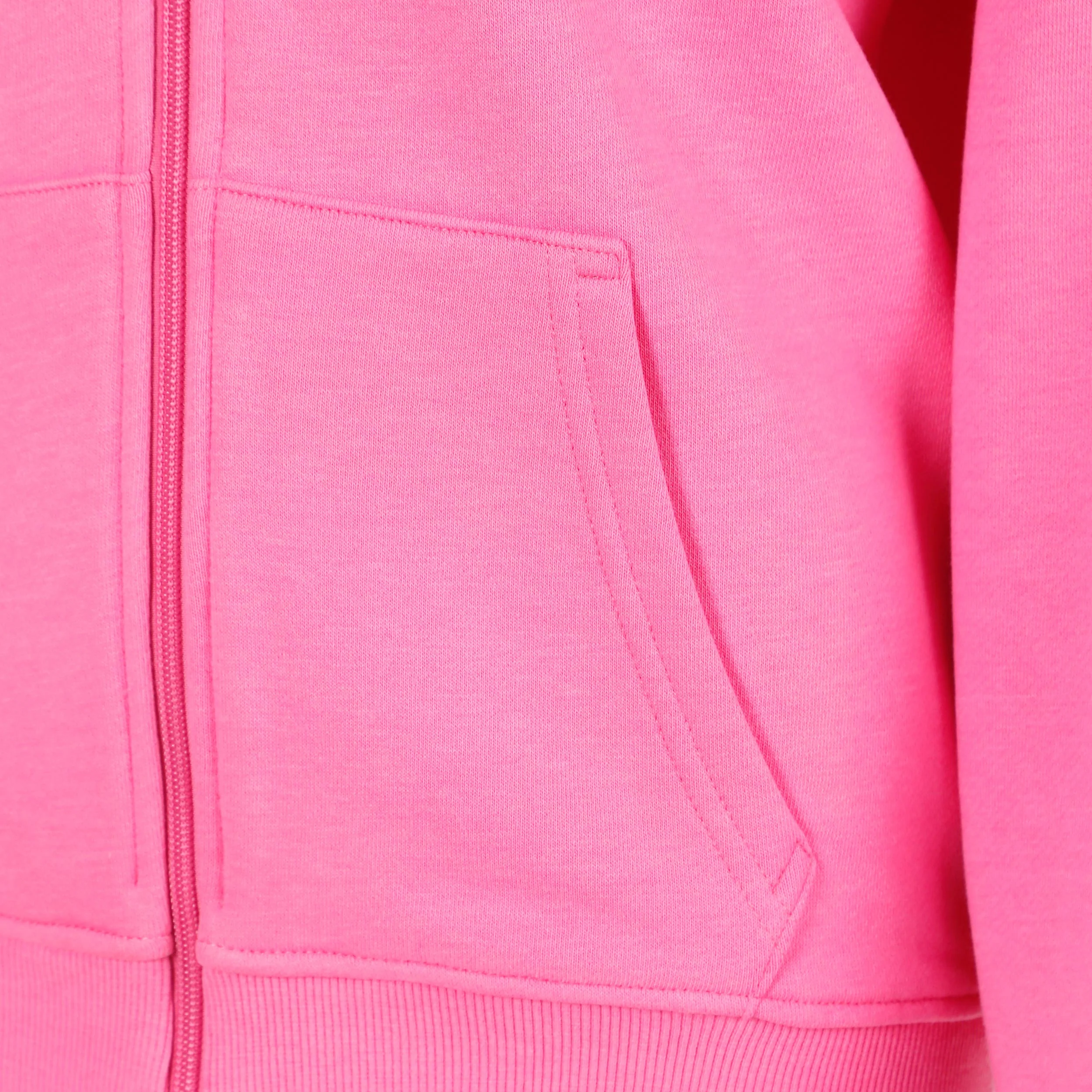 Joy Palm Court Sudadera con cremallera Mujeres-rosa, blanco - Image 5