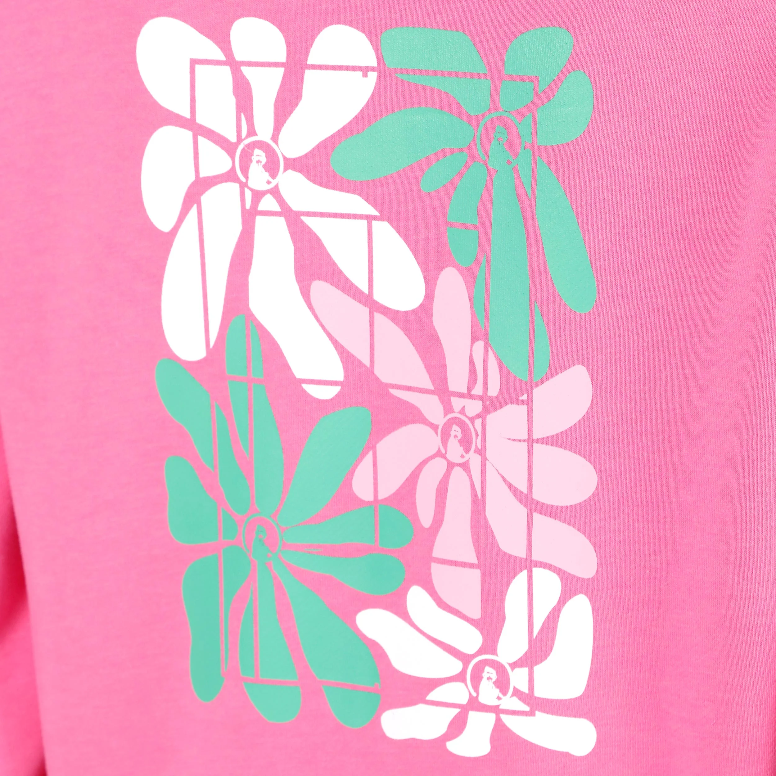 Joy Palm Court Sudadera con cremallera Mujeres-rosa, blanco - Image 6