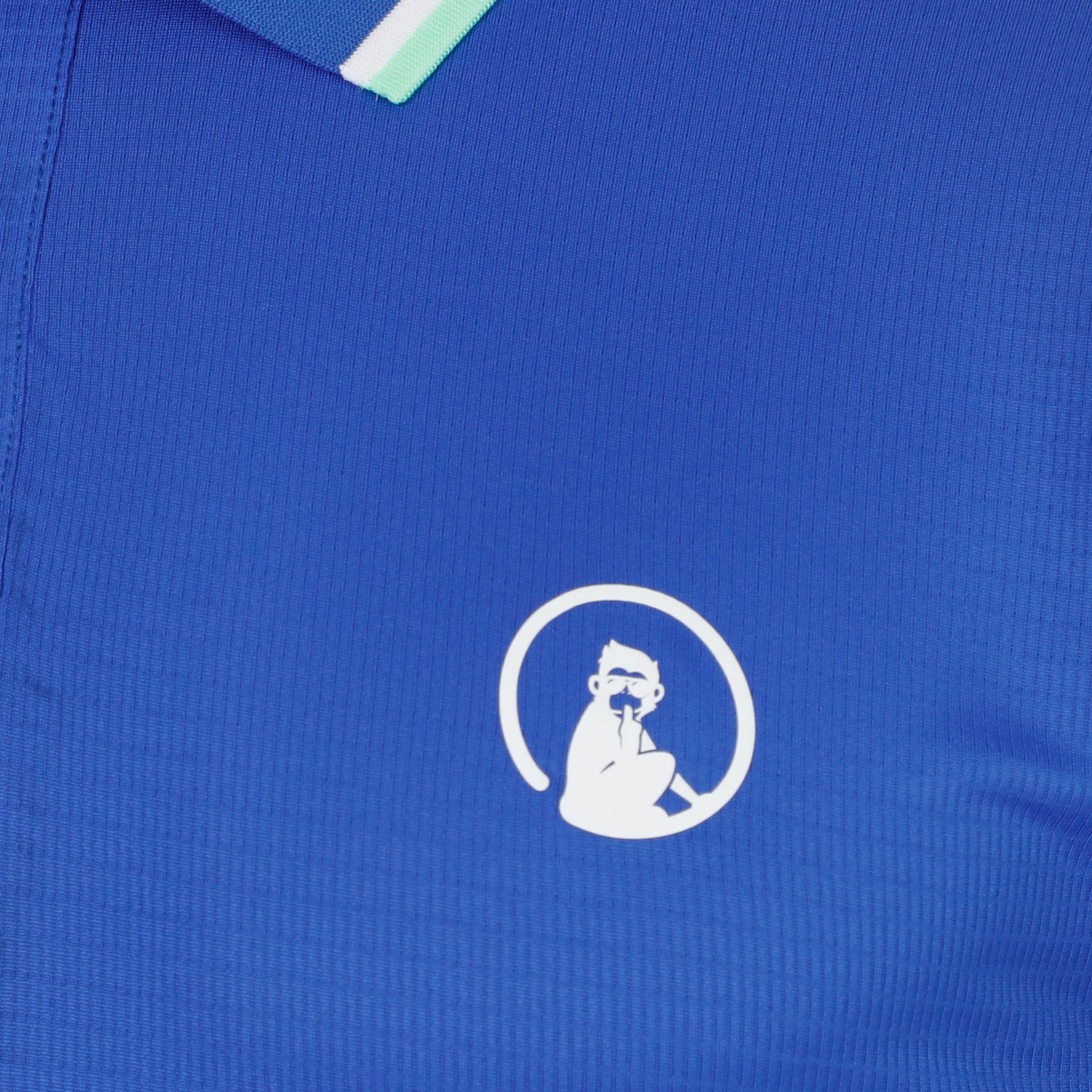 Joy Tournament Tipping Polo Hombres - azul, blanco - Image 3