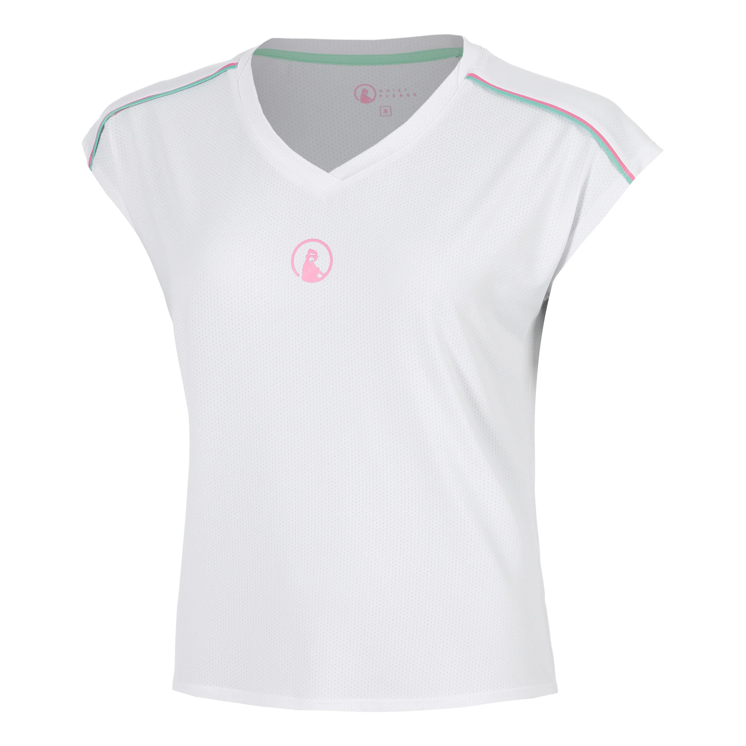 Joy Volley Camiseta de manga corta Mujeres - blanco, rosa