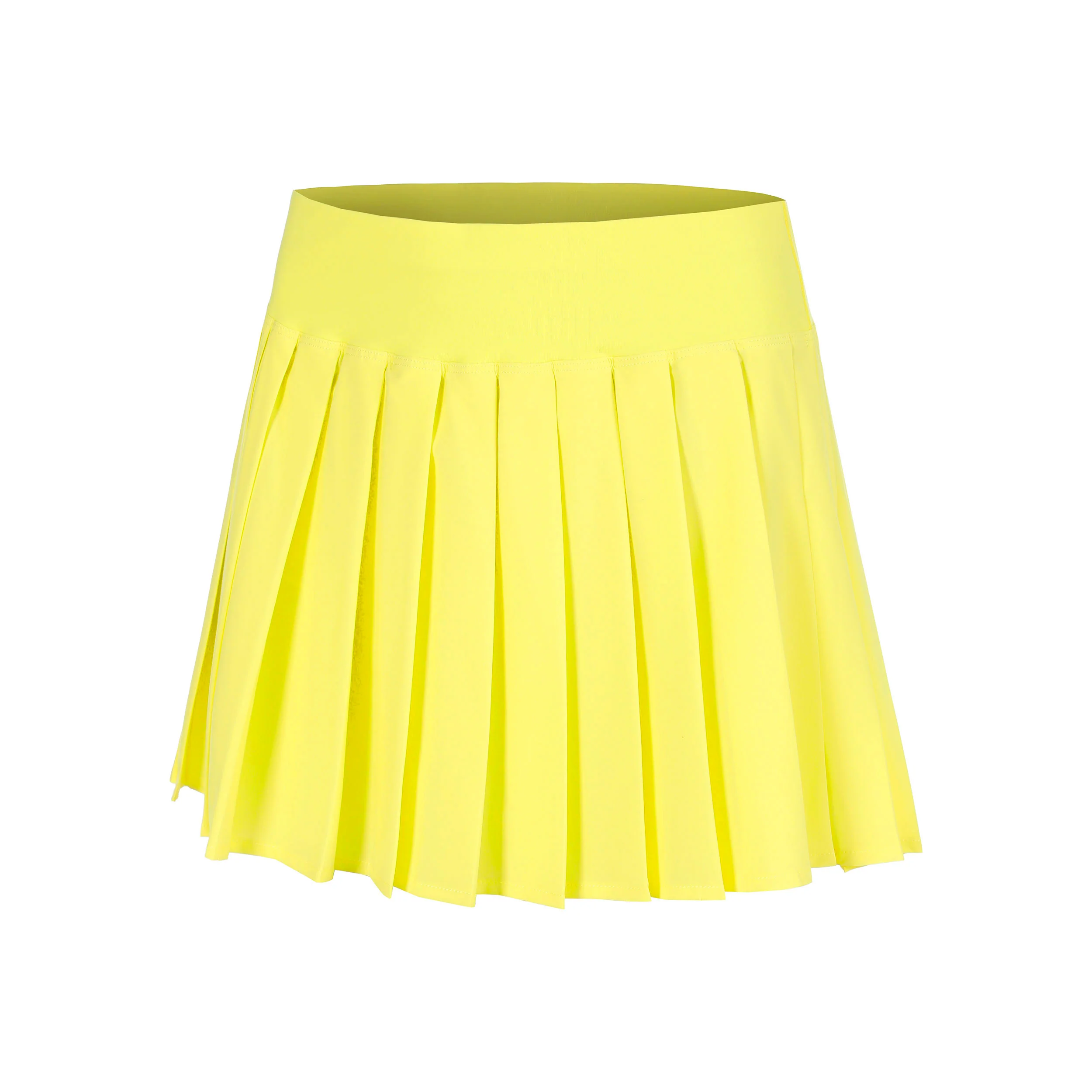 Love Pleated Falda Mujeres - amarillo, blanco