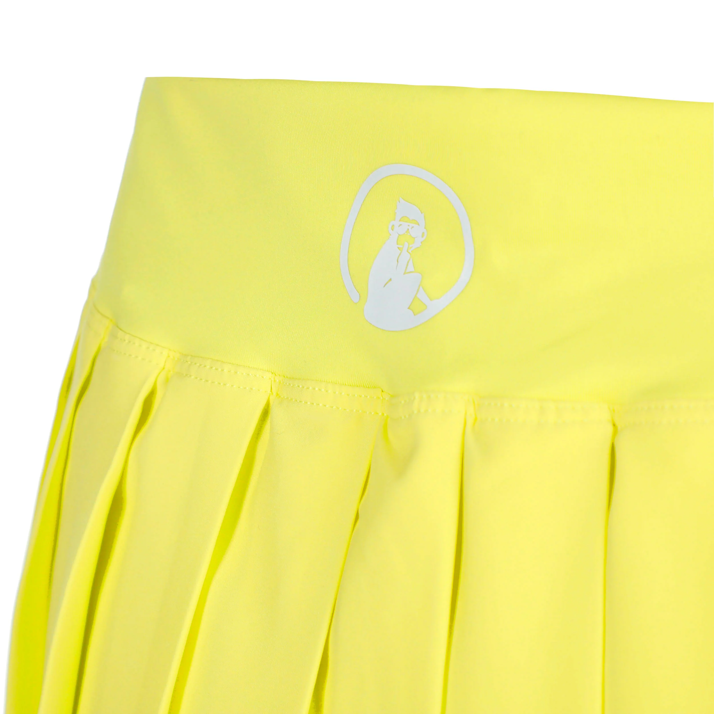 Love Pleated Falda Mujeres - amarillo, blanco - Image 4
