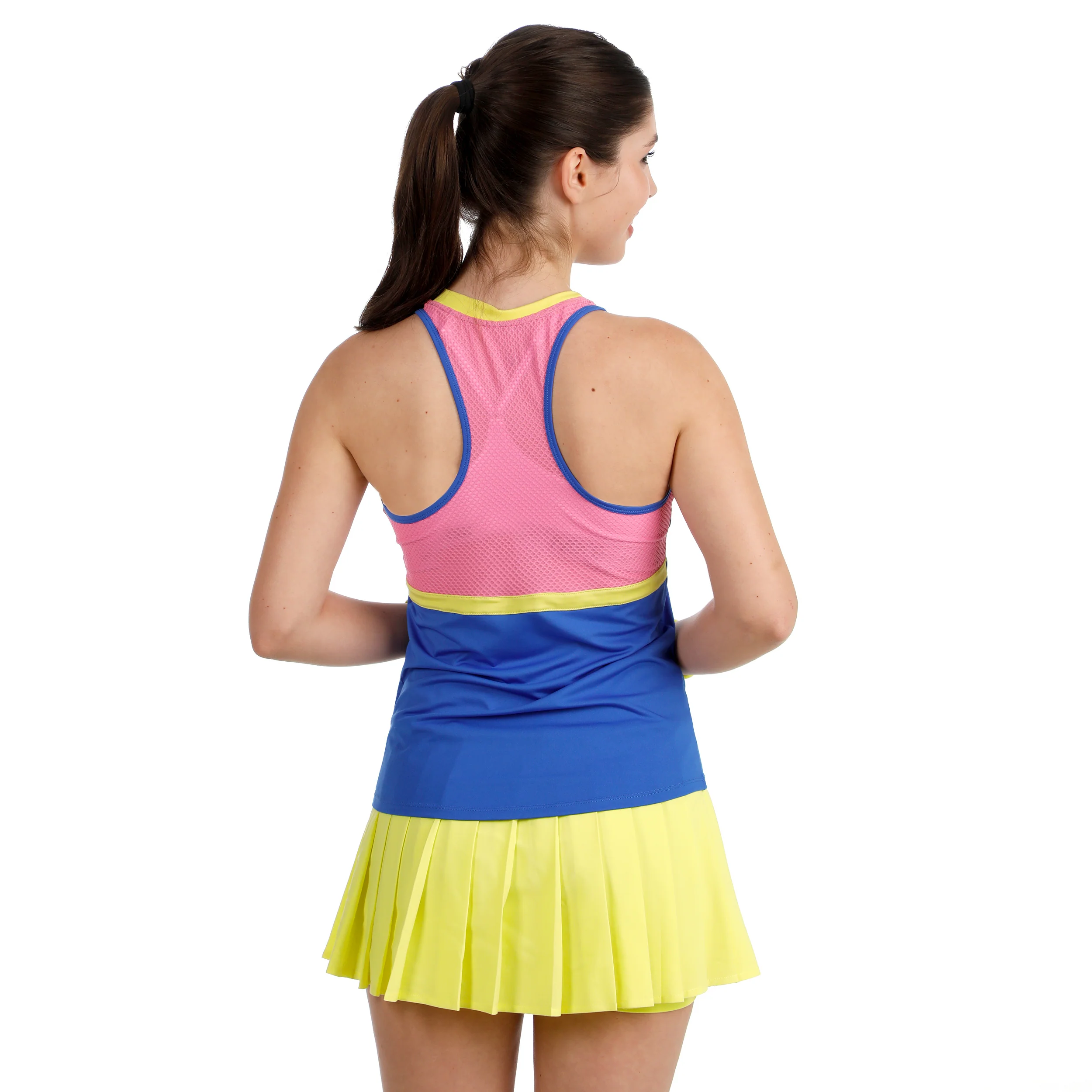 Love Pleated Falda Mujeres - amarillo, blanco - Image 6