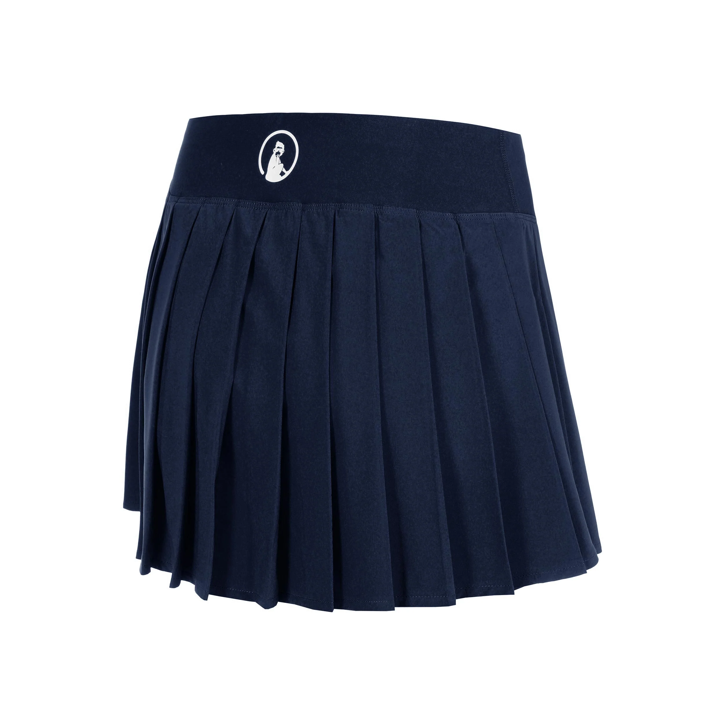 Love Pleated Falda Mujeres-azul oscuro - Image 2