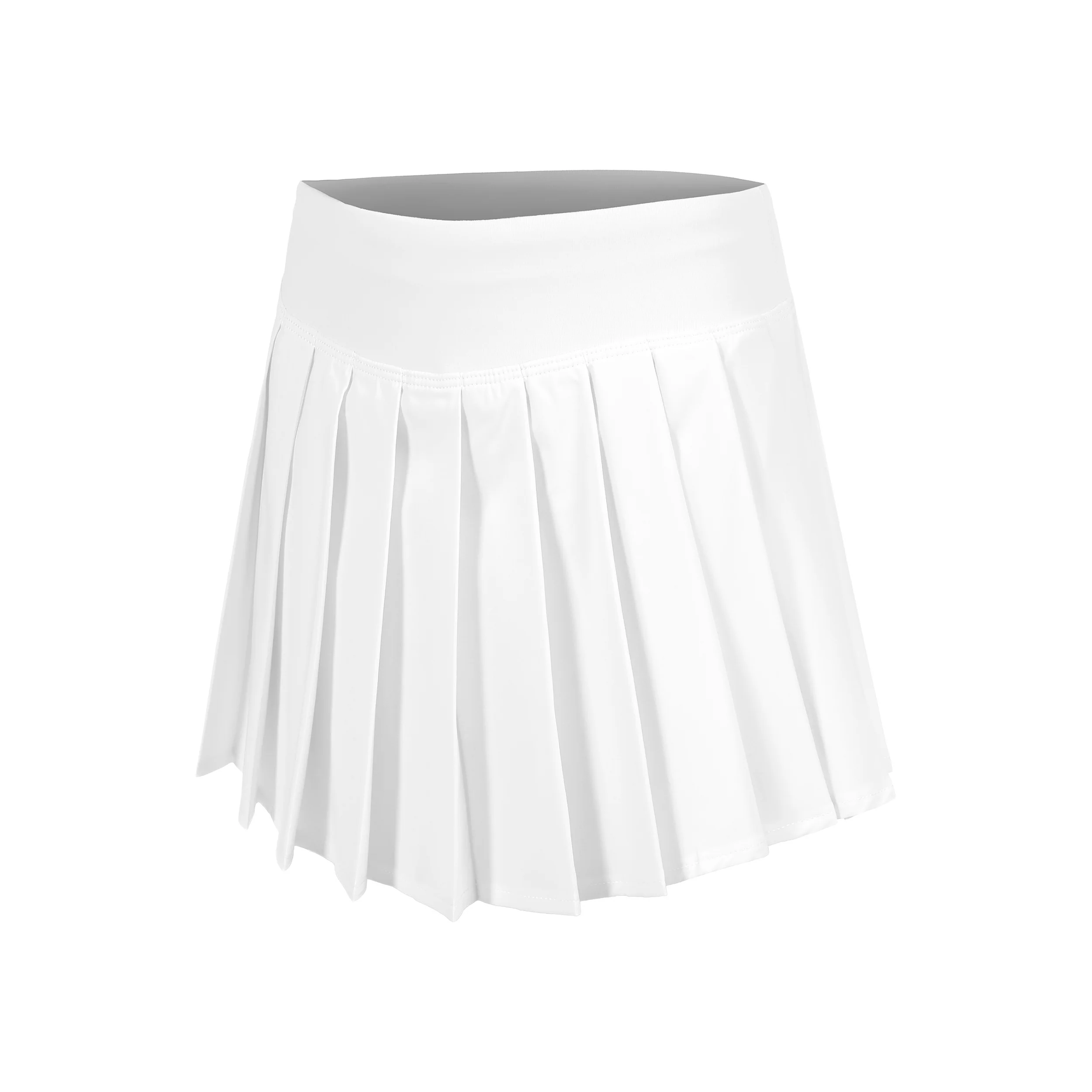 Love Pleated Falda Mujeres-blanco