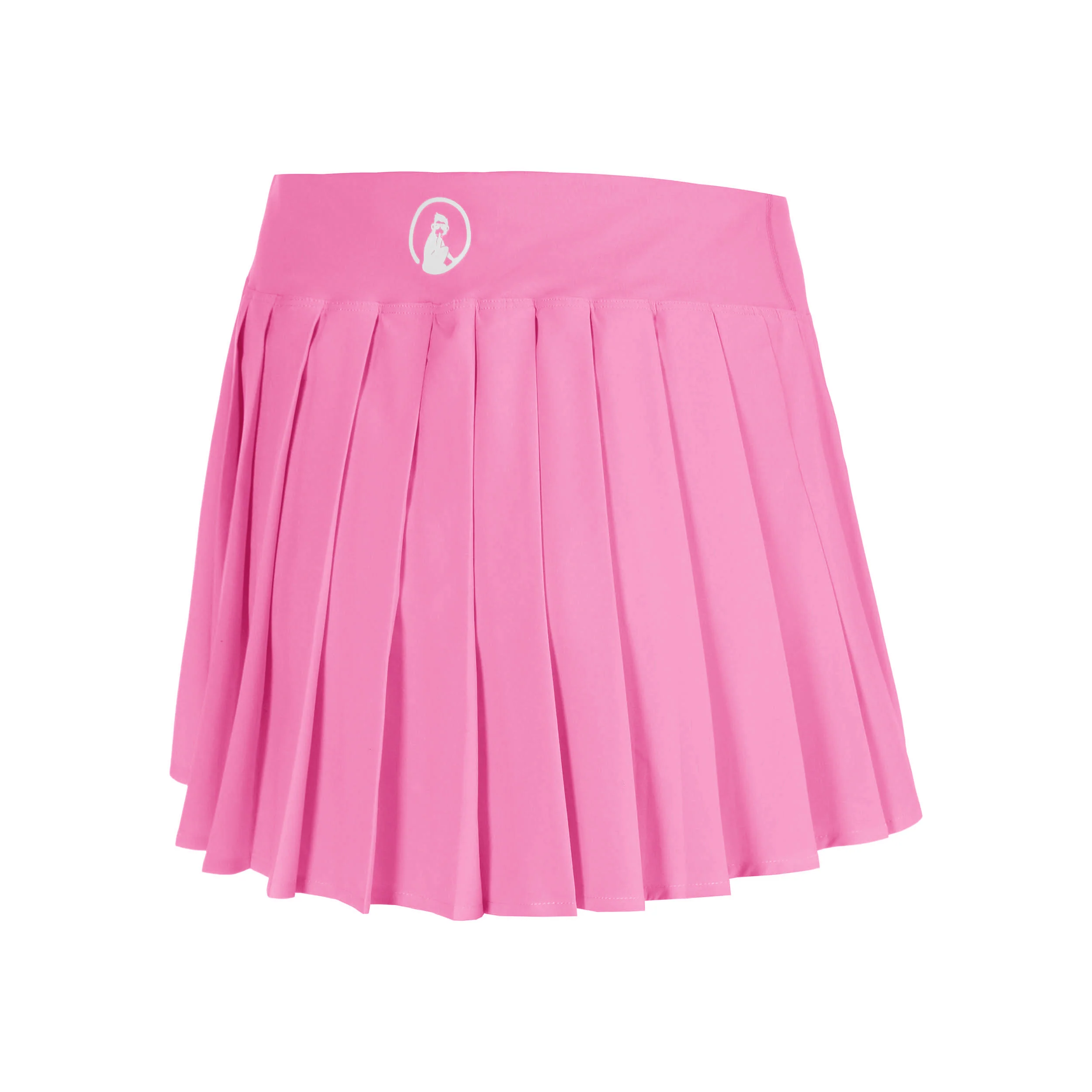Love Pleated Falda Mujeres - rosa, blanco - Image 2