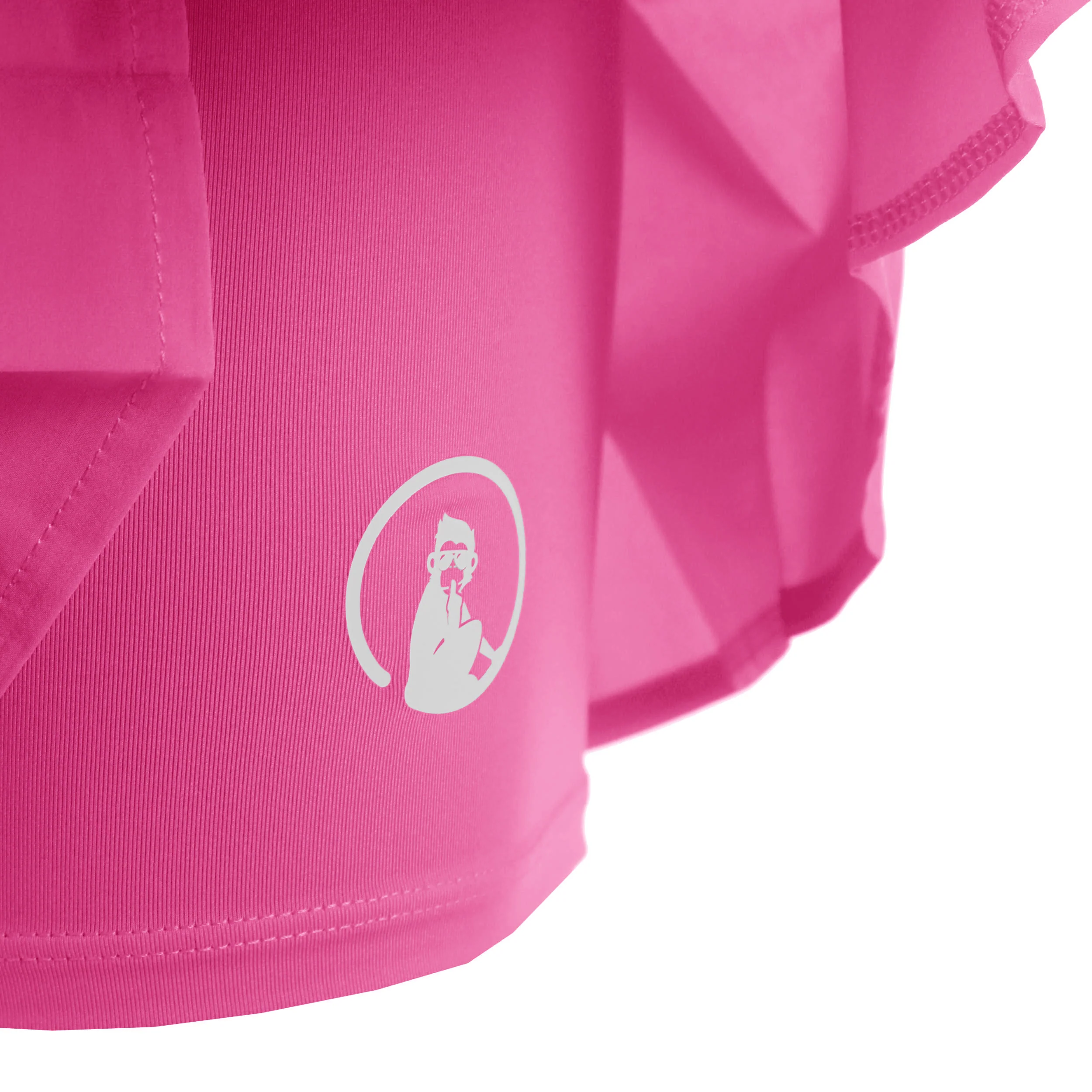 Love Pleated Falda Mujeres - rosa, blanco - Image 3