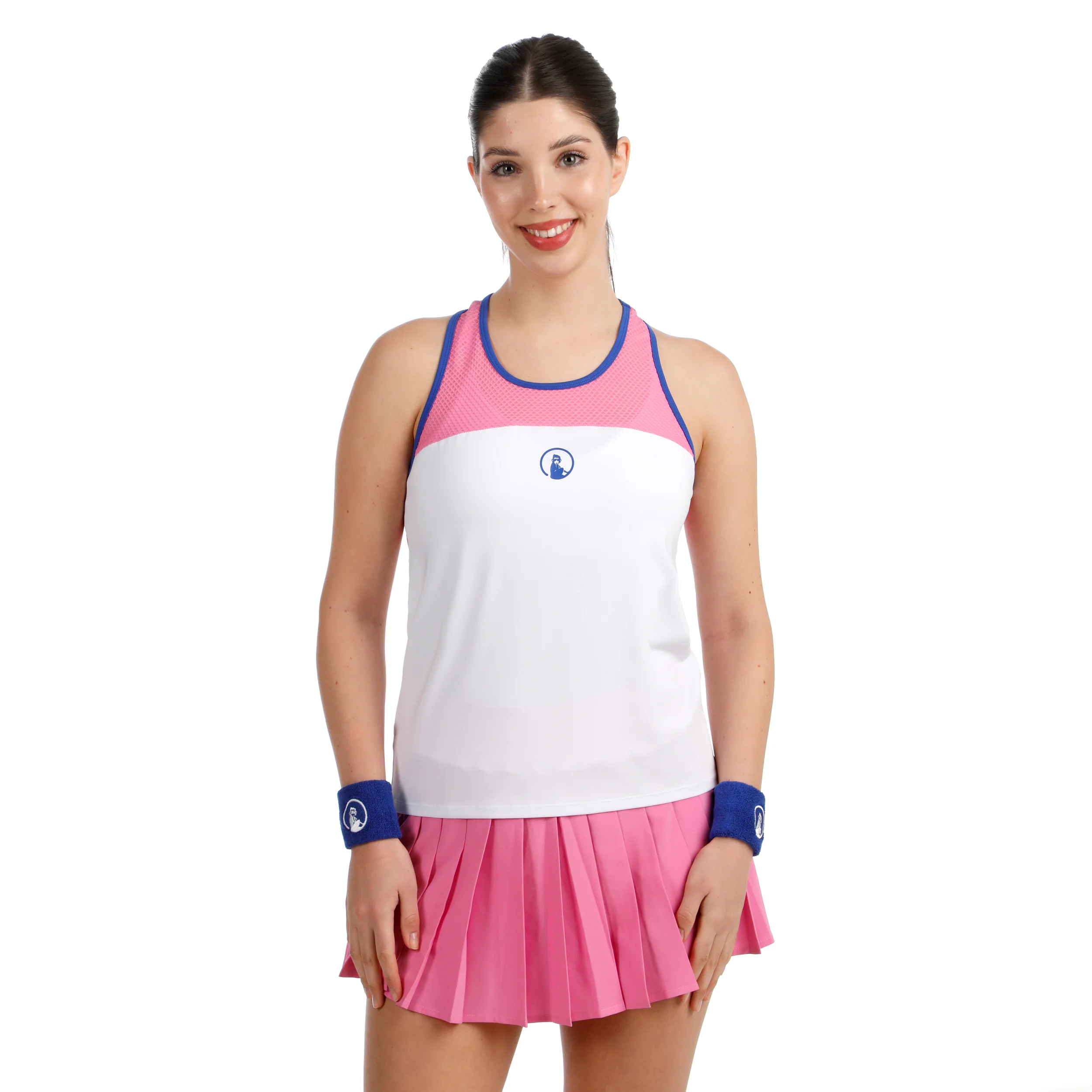 Love Pleated Falda Mujeres - rosa, blanco - Image 5