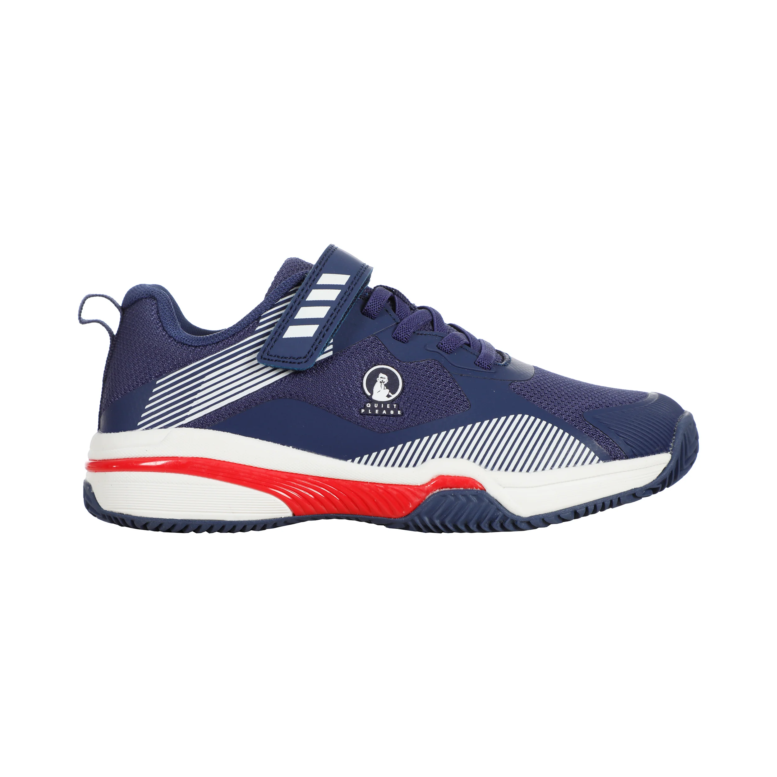 Match Velcro Clay Zapatilla Tierra Batida Niños-Azul,Rojo