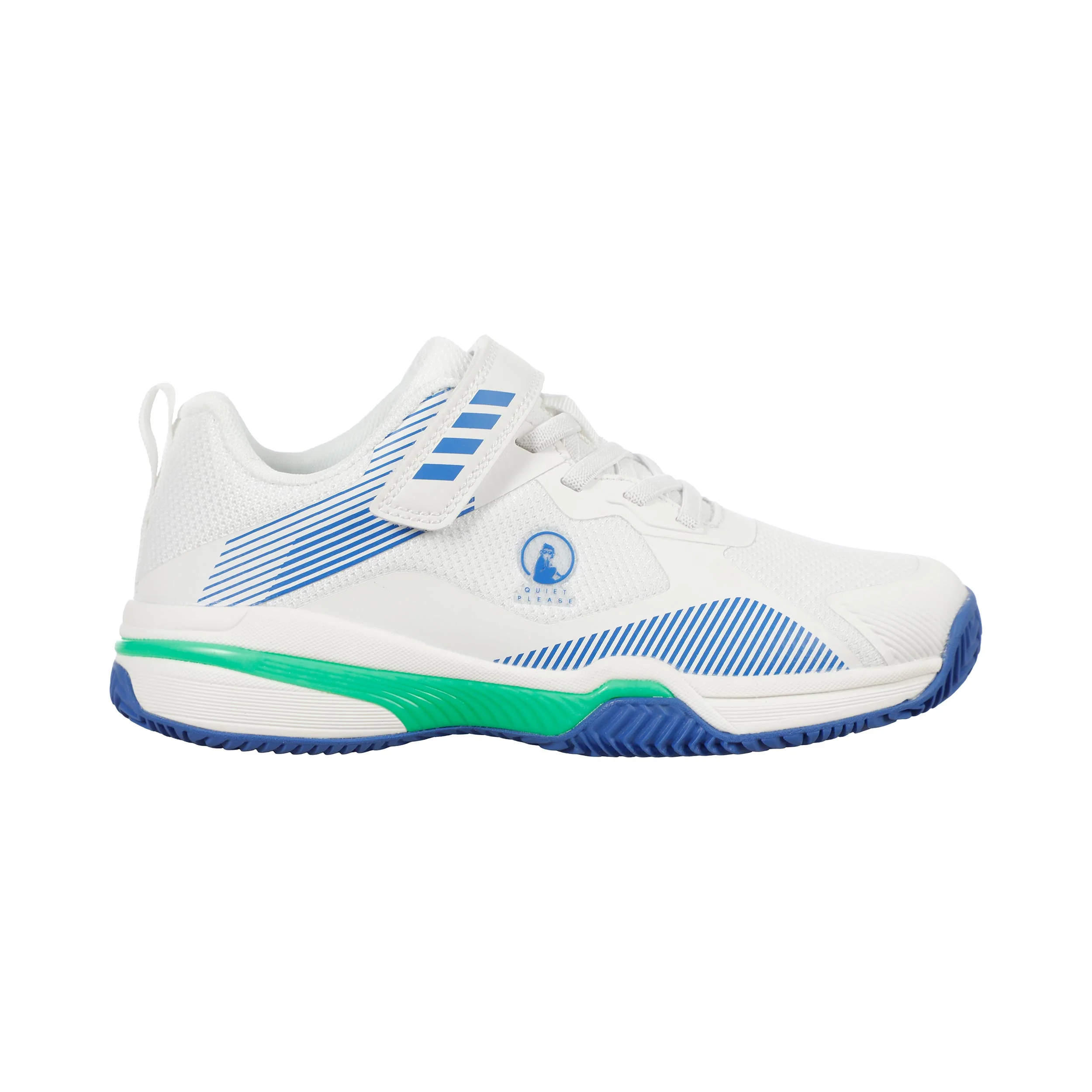 Match Velcro Clay Zapatilla tierra batida Niños-blanco, azul