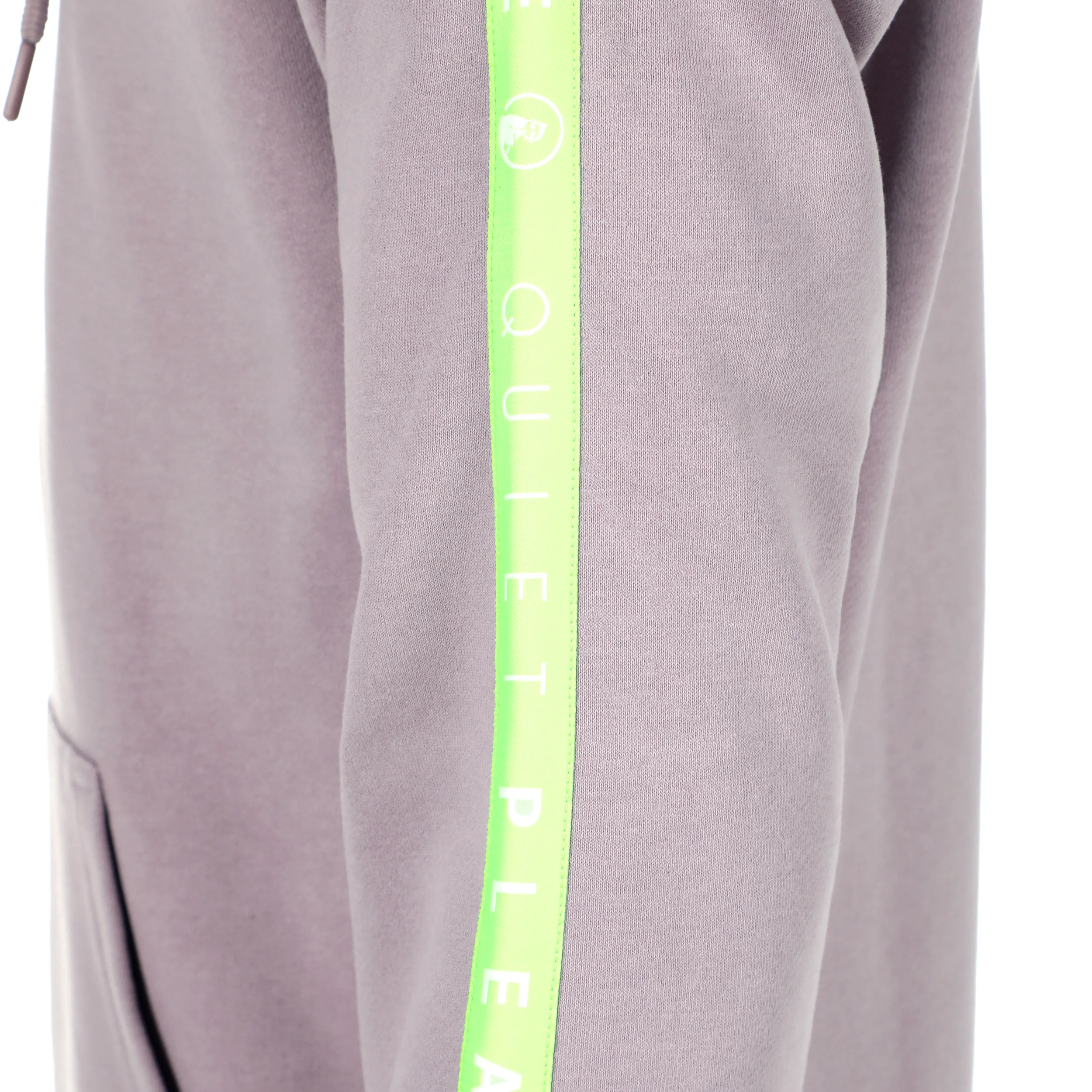 Mind Taped Sudadera Con Capucha Hombres-Lila,Verde Neón - Image 5