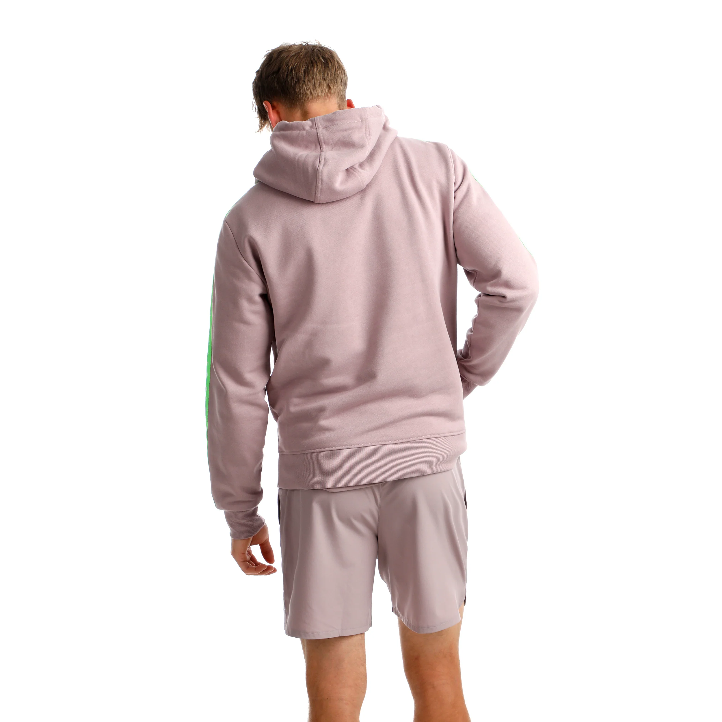 Mind Taped Sudadera Con Capucha Hombres-Lila,Verde Neón - Image 7