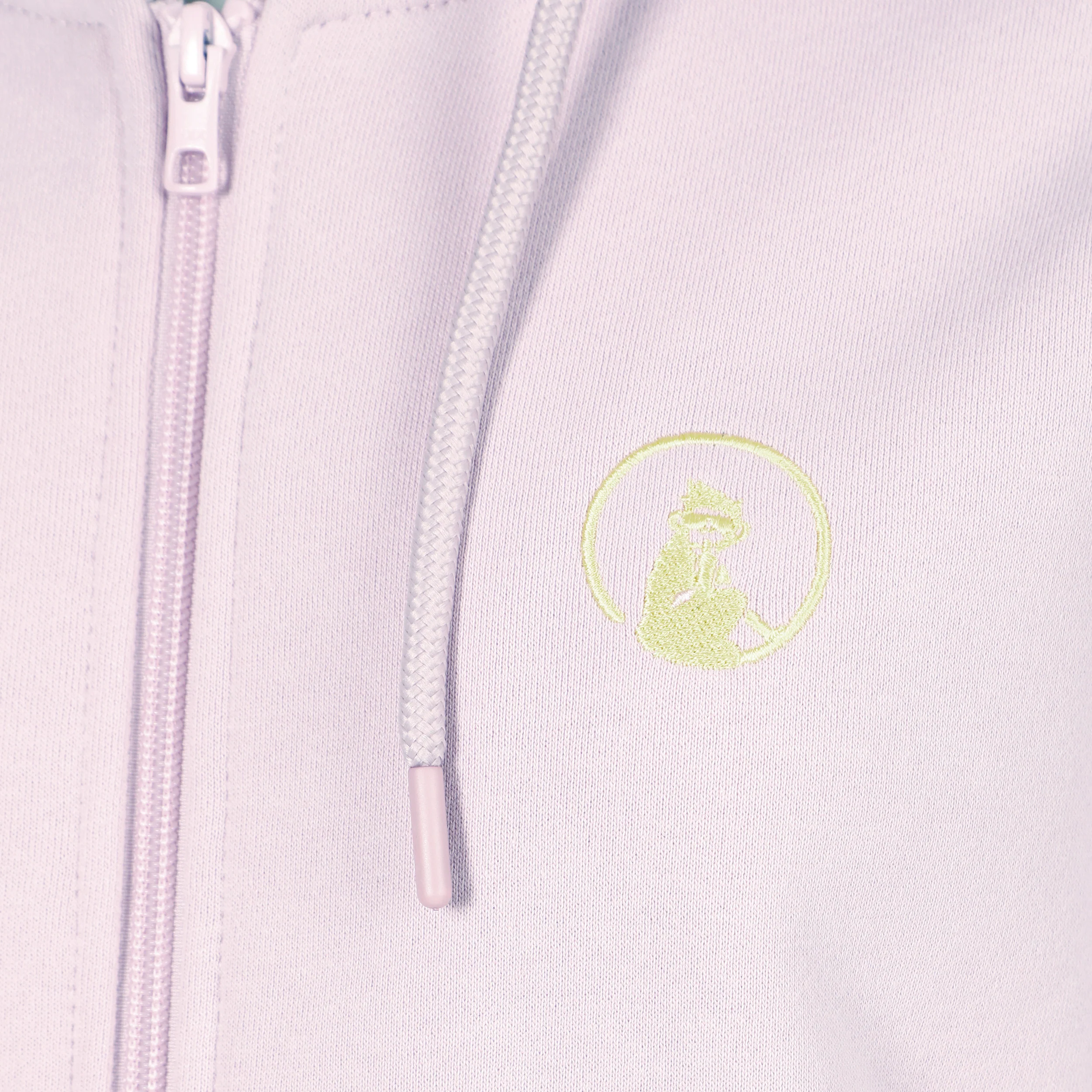 Mind Taped Zip Sudadera Con Cremallera Mujeres-Morado,Verde Neón - Image 4