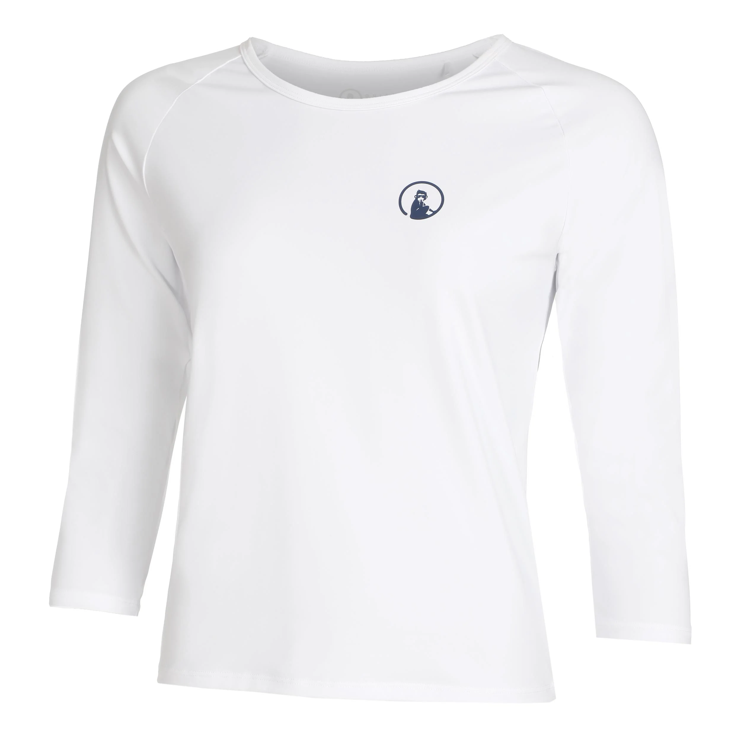 Mixed Camiseta De Manga Larga Mujeres-Blanco