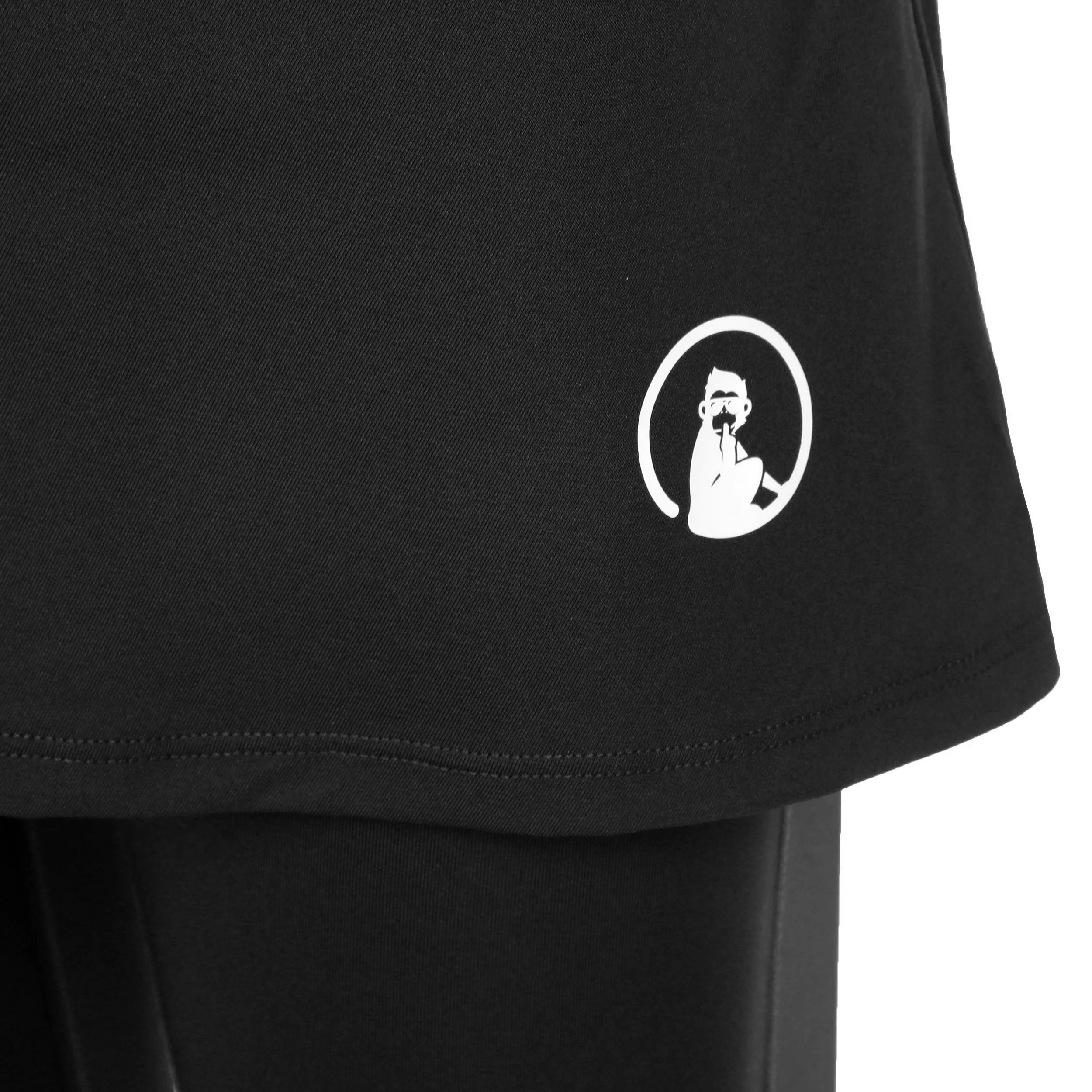 Play (without pockets) Falda con malla Mujeres - negro, blanco - Image 3