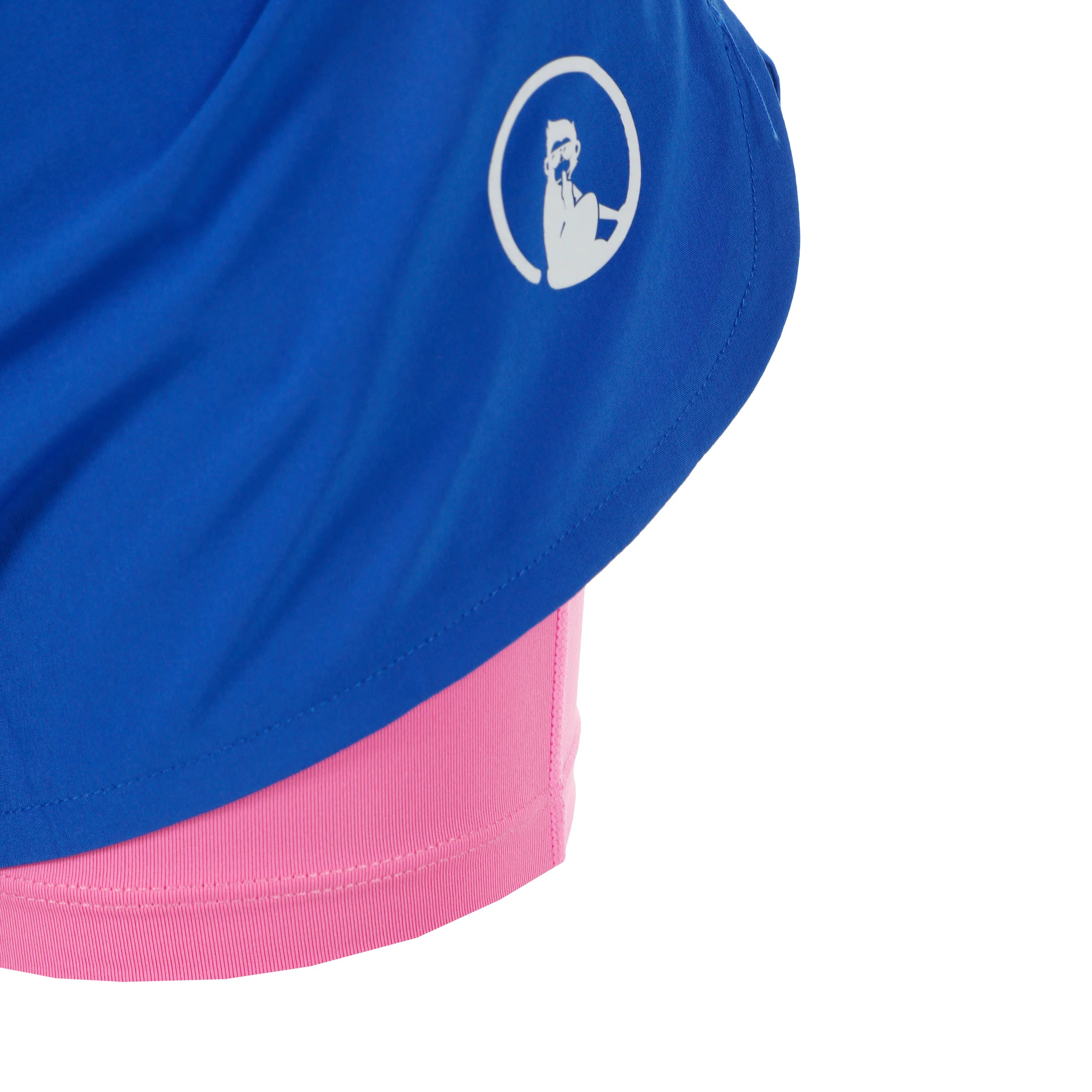 Point 2in1 Shorts Chicas - azul, blanco - Image 4