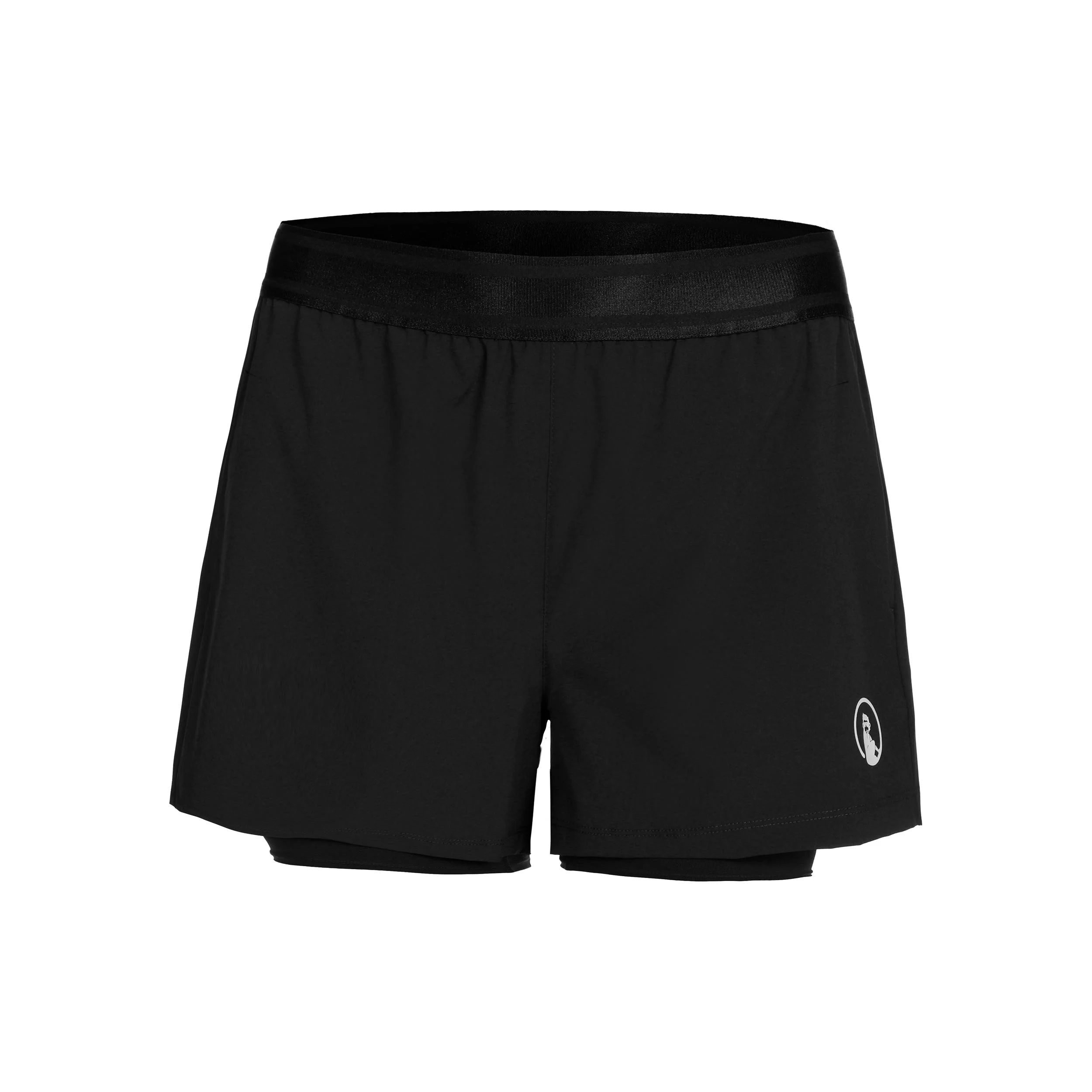Point 2in1 Shorts Mujeres-Negro