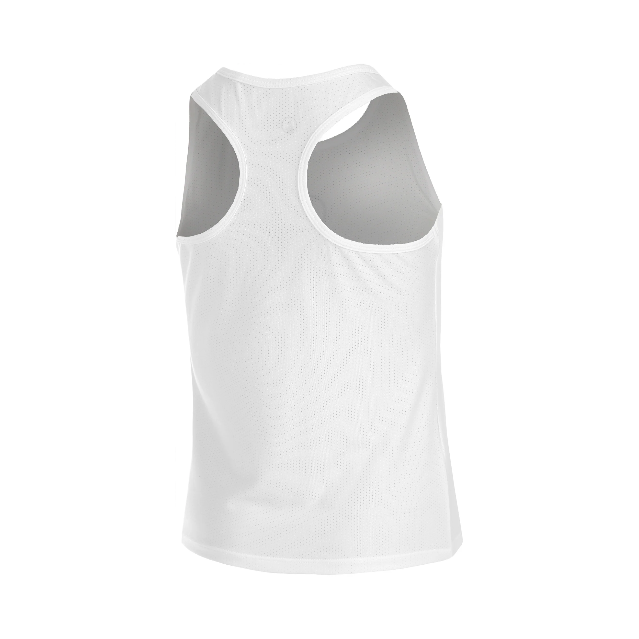 Racerback Camiseta De Tirantes Chicas-Blanco,Azul Oscuro - Image 2