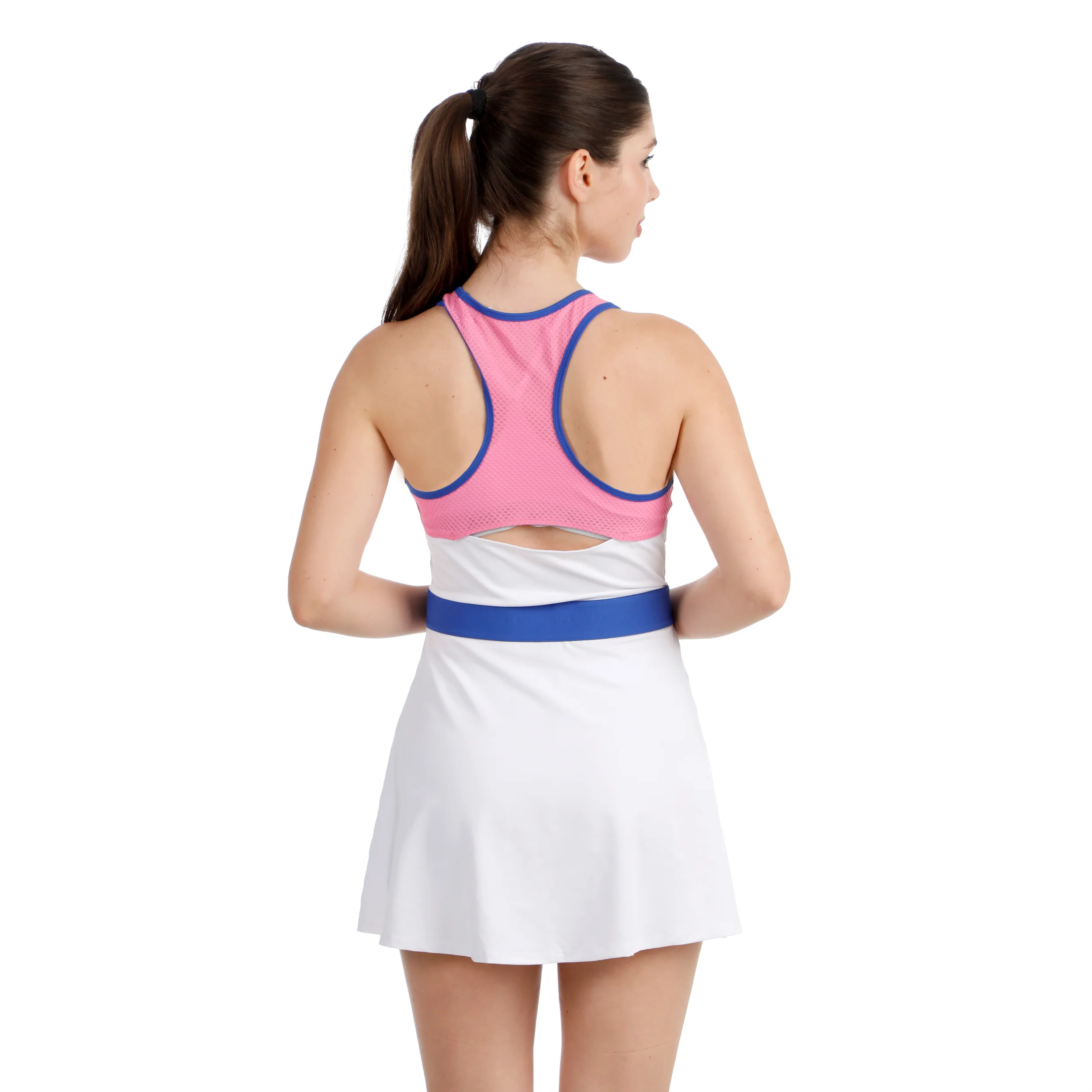 Racerback Vestido Mujeres - blanco, azul - Image 7