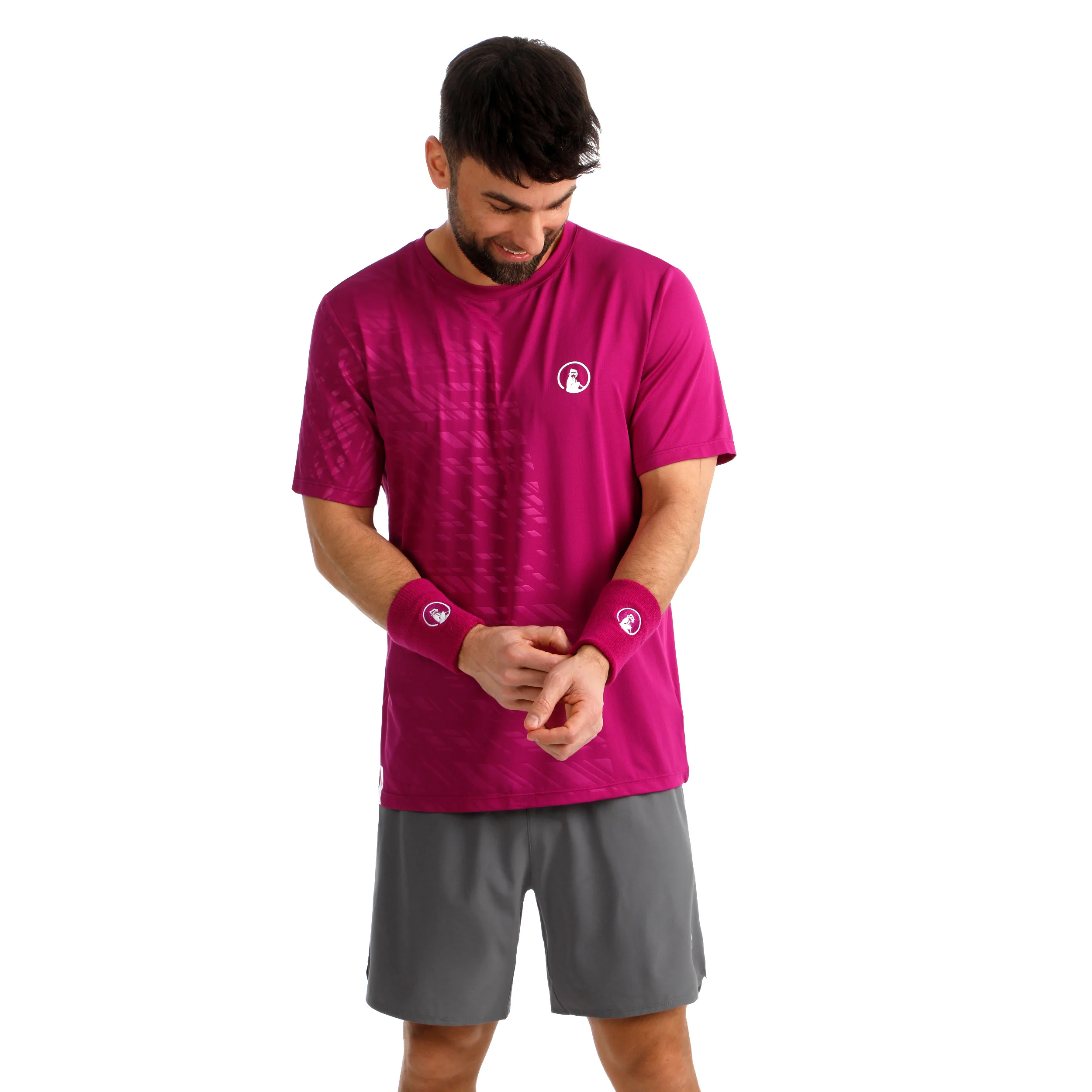 Receiver Embossed Camiseta de manga corta Hombres-berry, blanco - Image 6