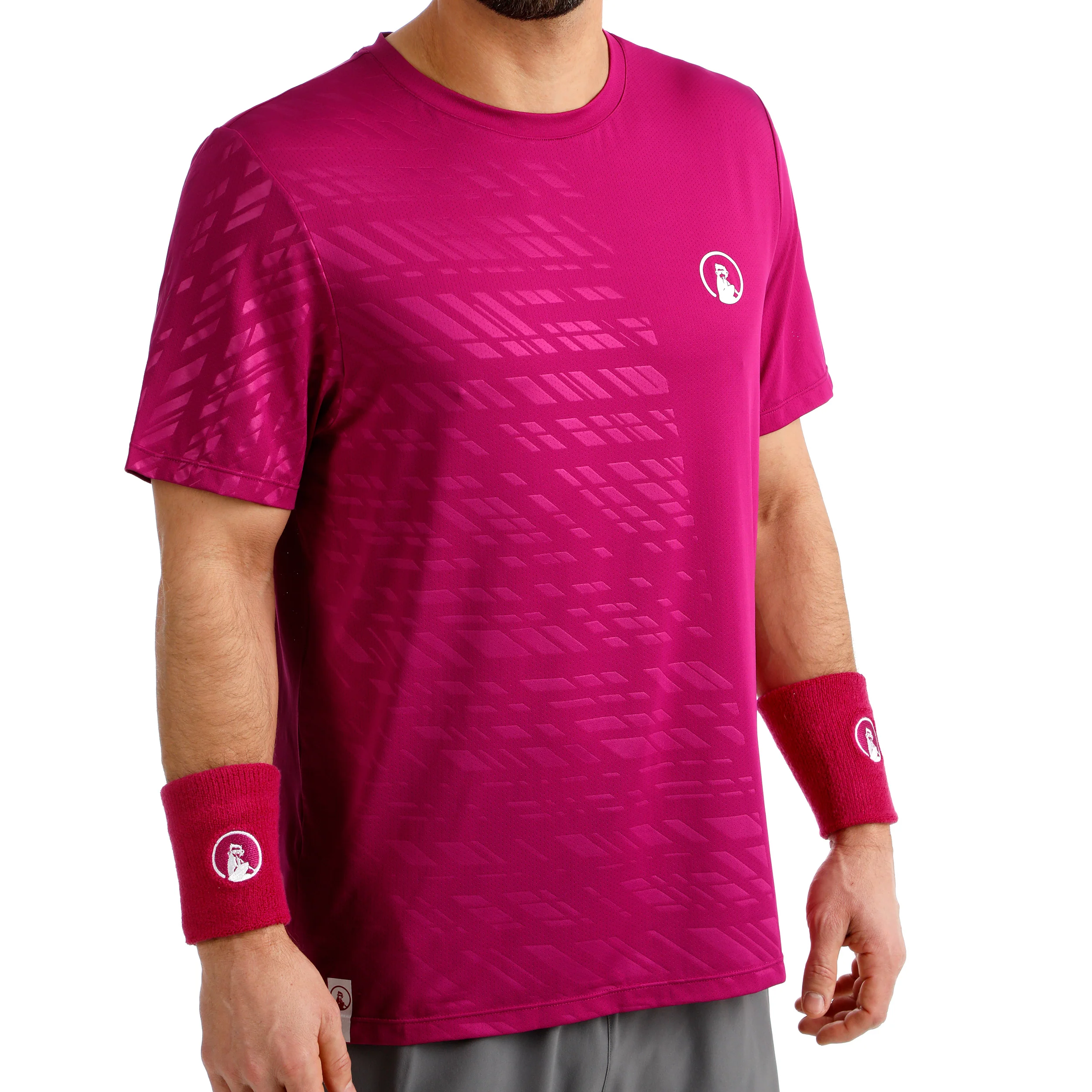 Receiver Embossed Camiseta de manga corta Hombres-berry, blanco - Image 8