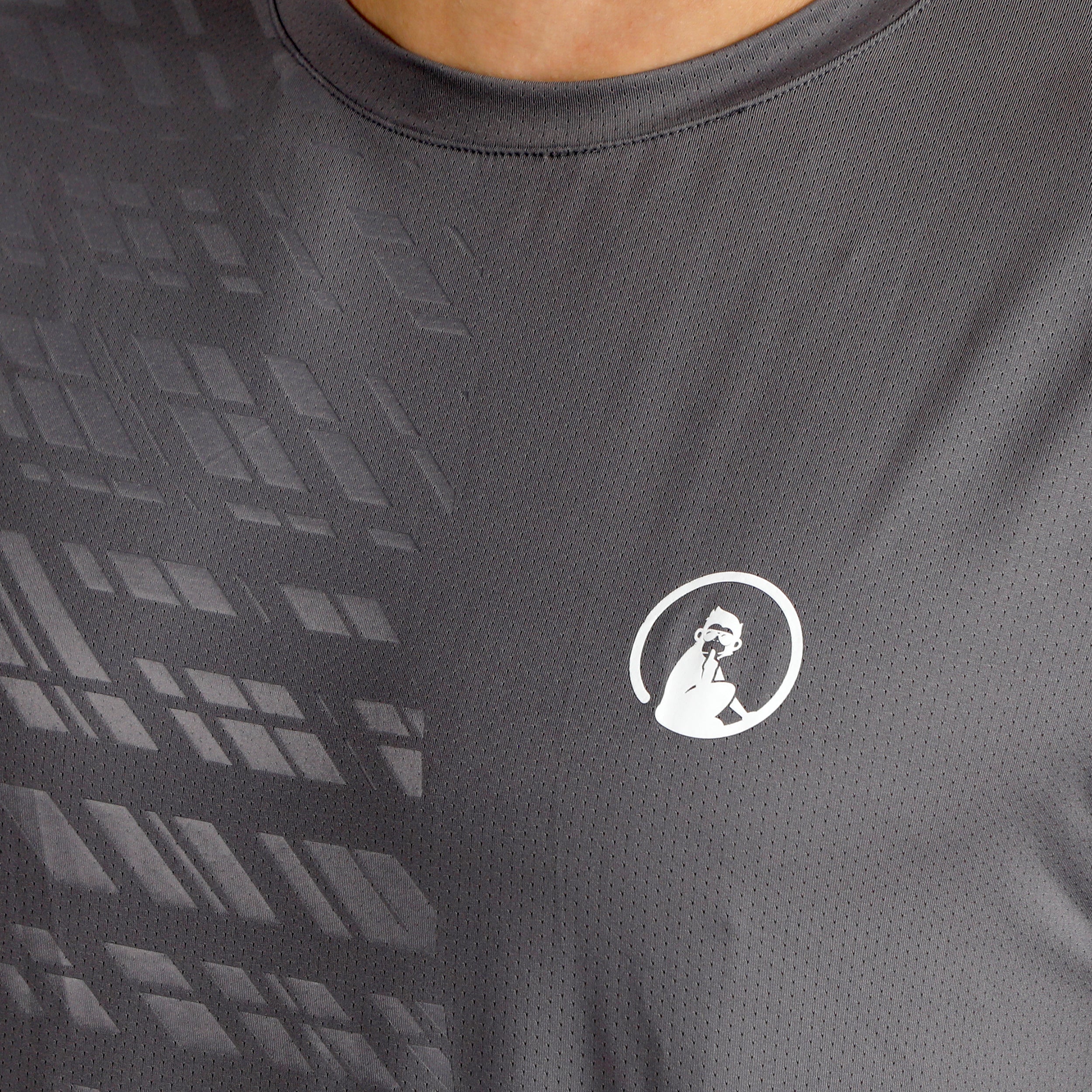 Receiver Embossed Camiseta de manga corta Hombres - gris, blanco - Image 9