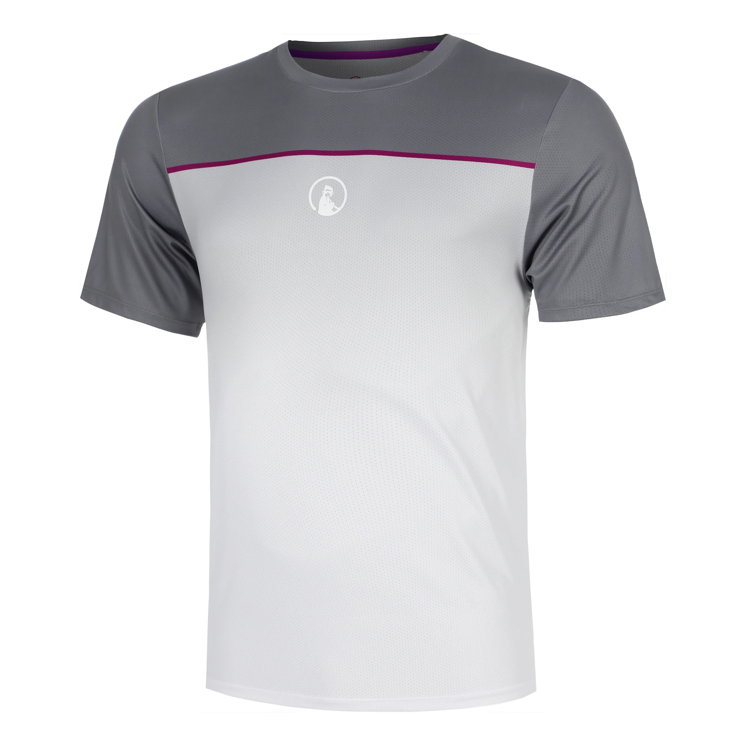 Receiver Faded Camiseta de manga corta Hombres - gris, blanco