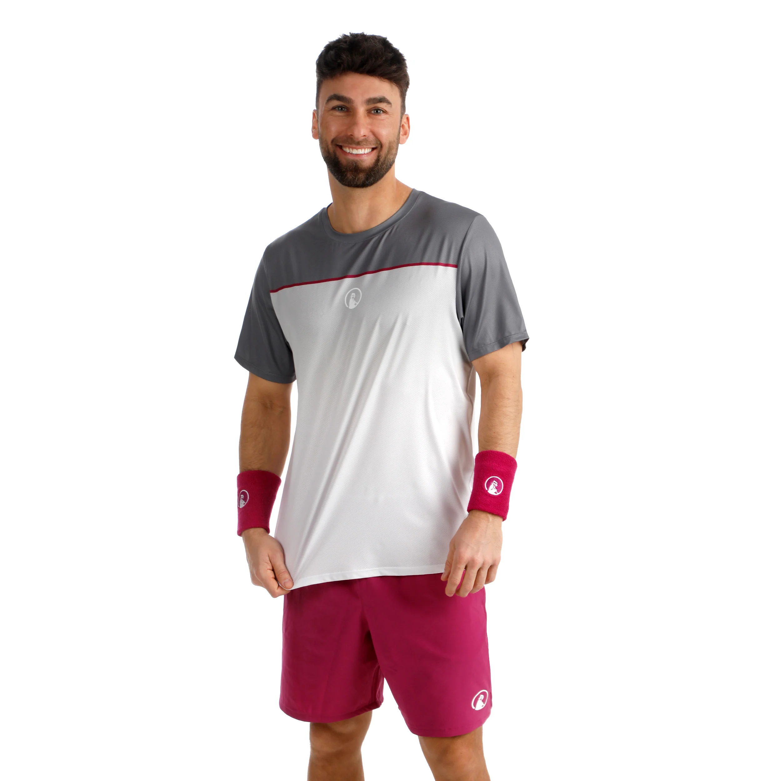 Receiver Faded Camiseta de manga corta Hombres - gris, blanco - Image 5