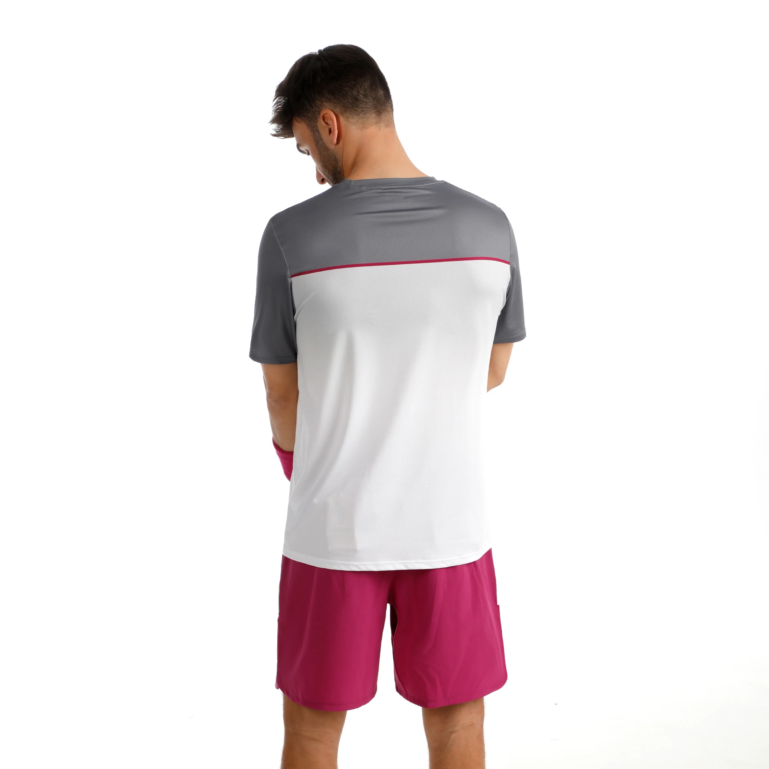 Receiver Faded Camiseta de manga corta Hombres - gris, blanco - Image 6