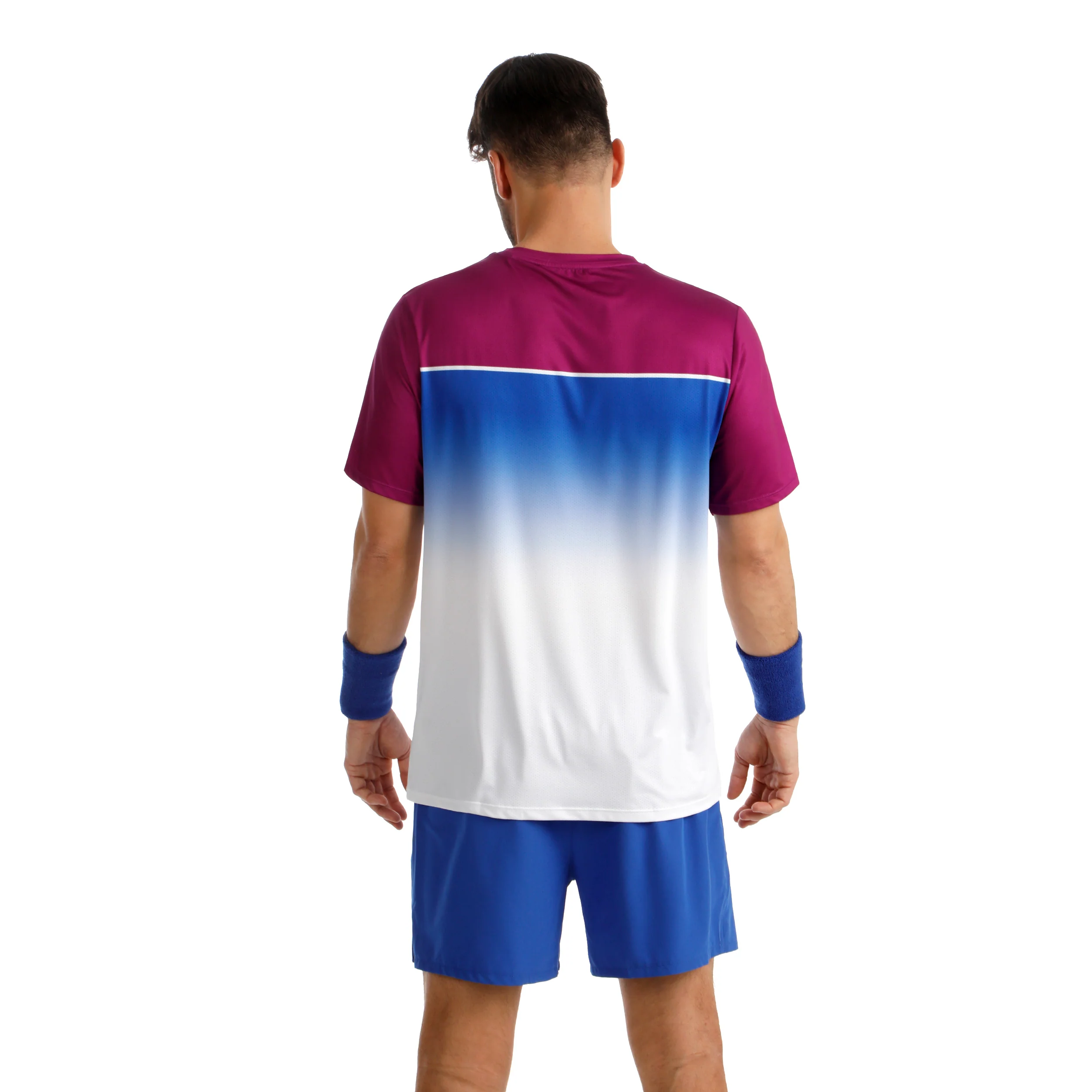 Receiver Faded Camiseta de manga corta Hombres - rosa, blanco - Image 6