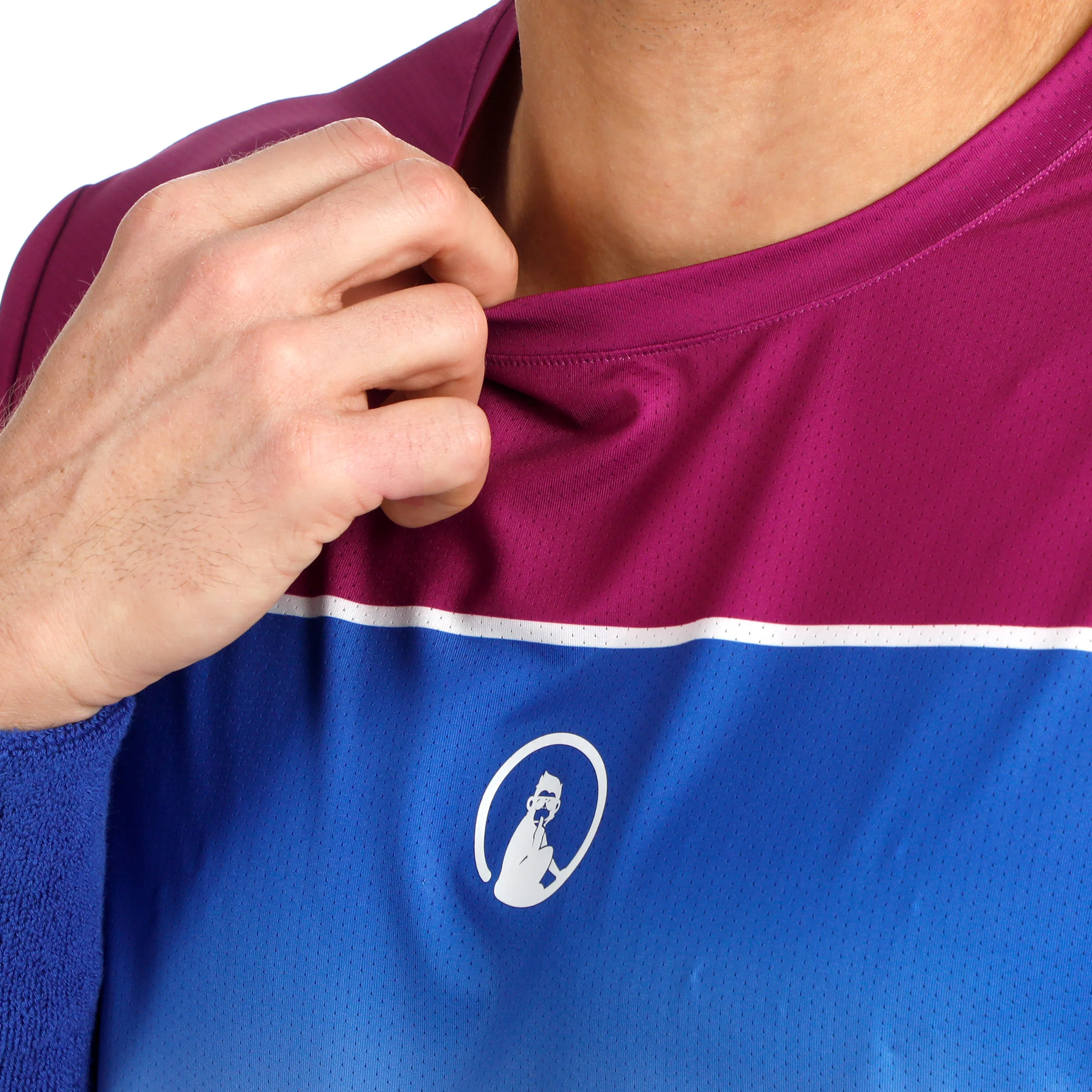 Receiver Faded Camiseta de manga corta Hombres - rosa, blanco - Image 7