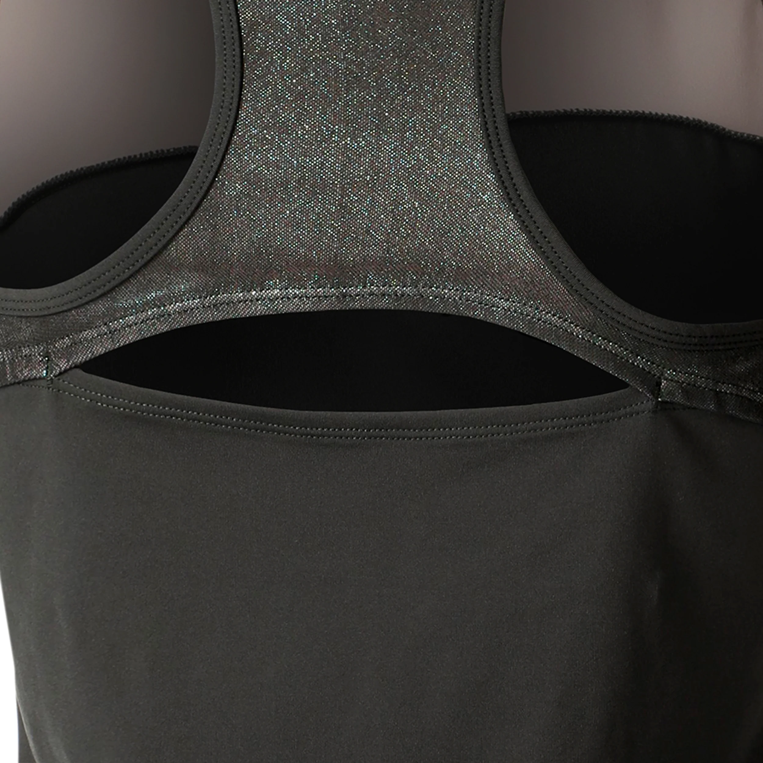Sparkle Racerback Camiseta De Tirantes Mujeres-Antracita - Image 5