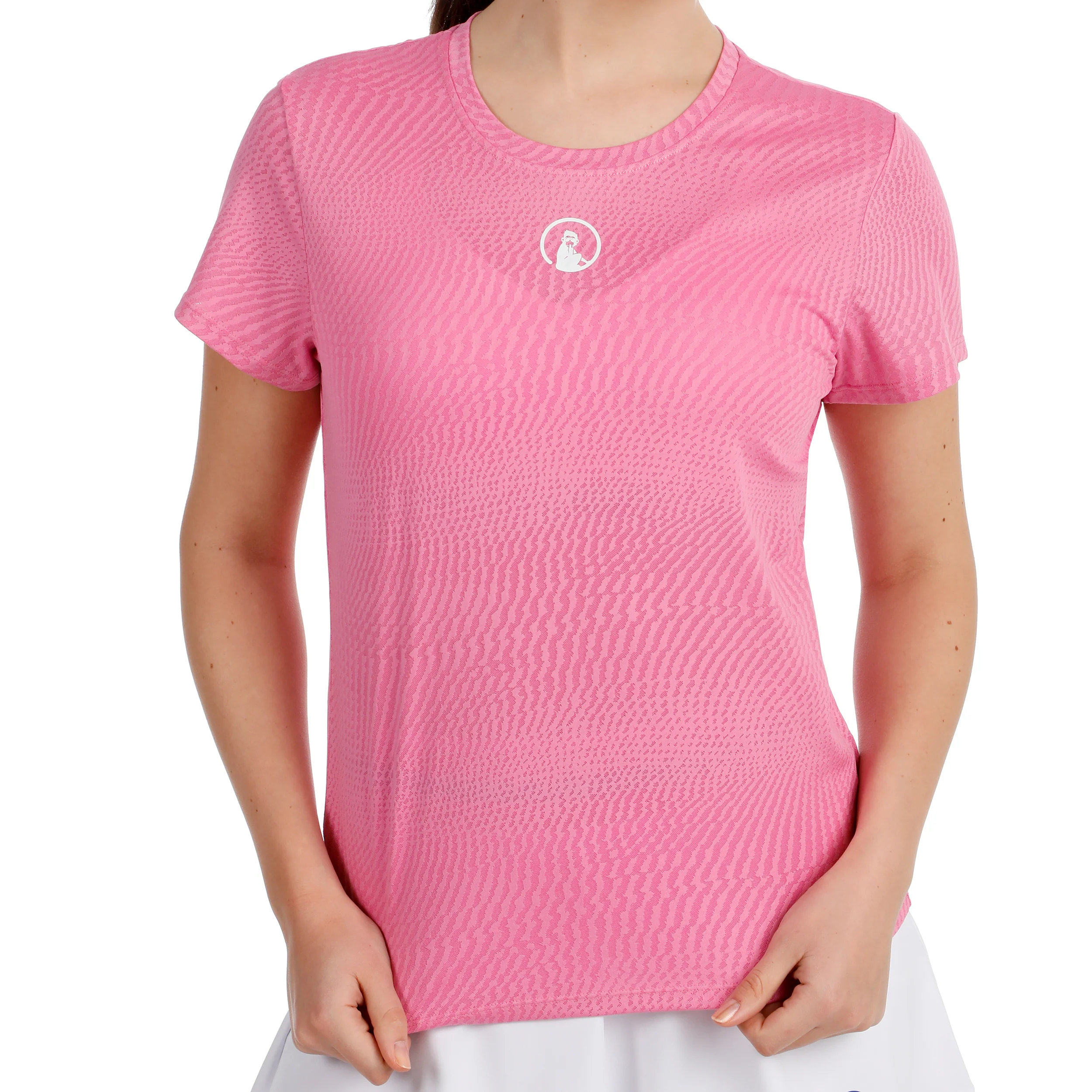 Spin Camiseta de manga corta Mujeres - rosa, blanco - Image 6