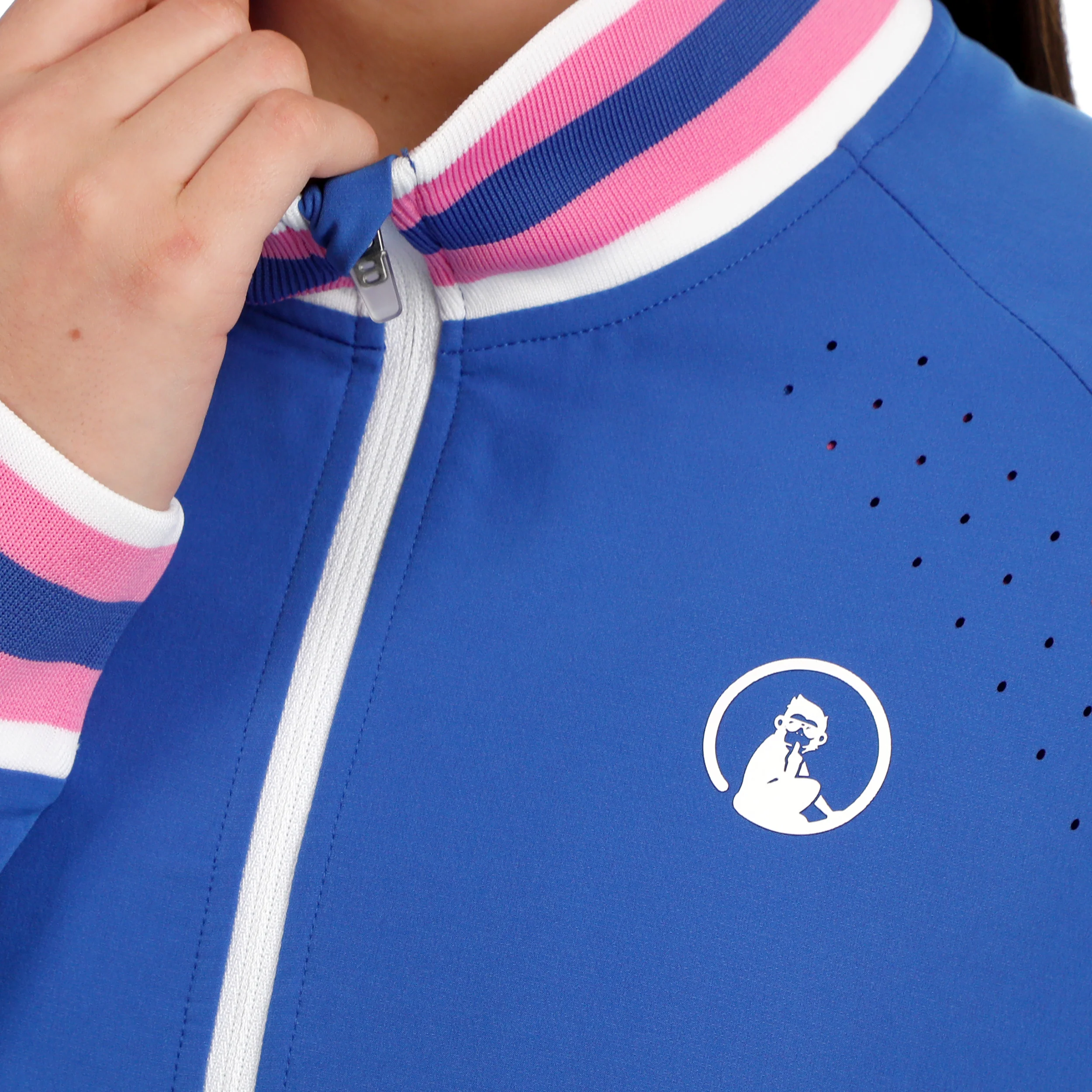 Tipping Chaqueta de entrenamiento Mujeres - azul, blanco - Image 8