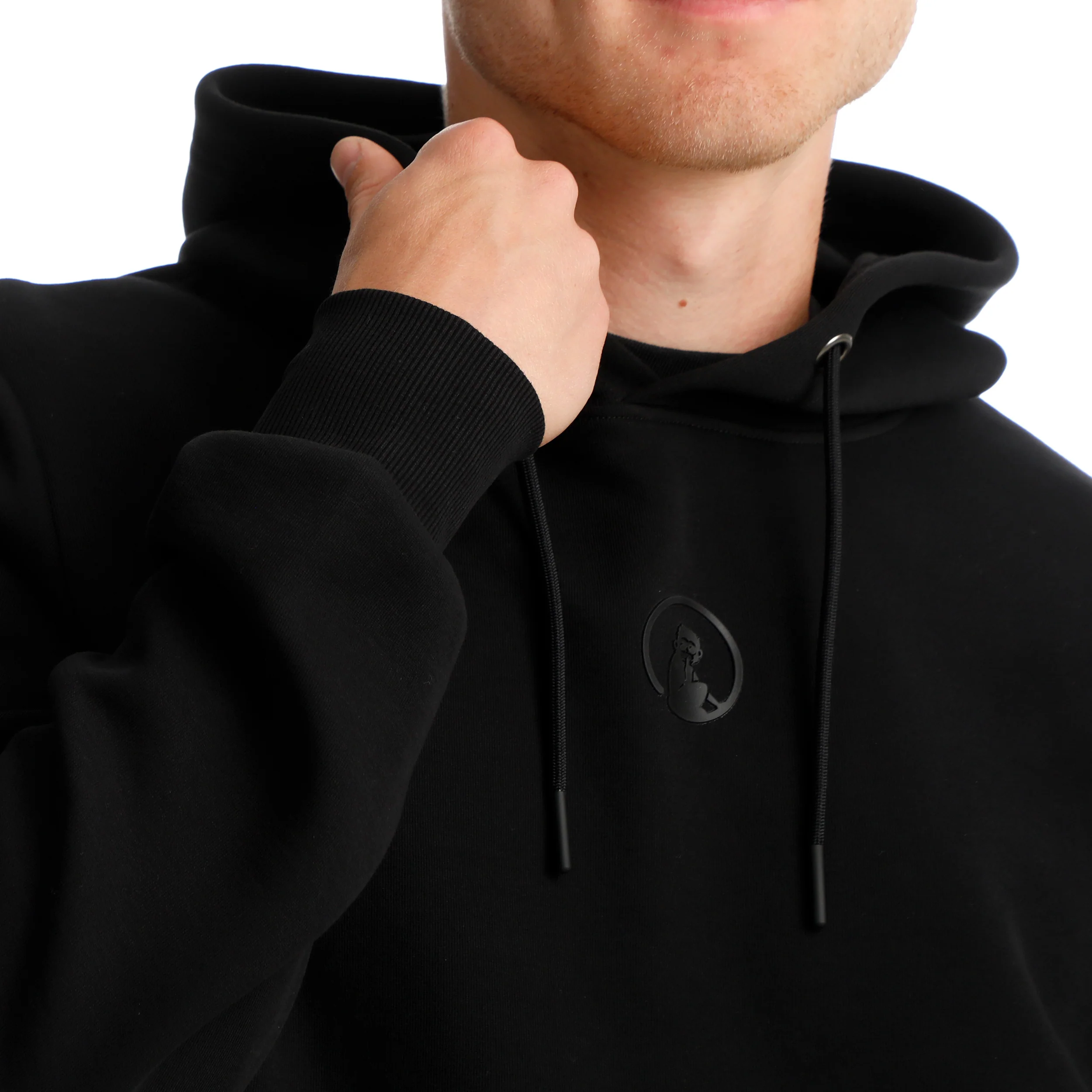 Tonal Core Sudadera Con Capucha Hombres-Negro - Image 7