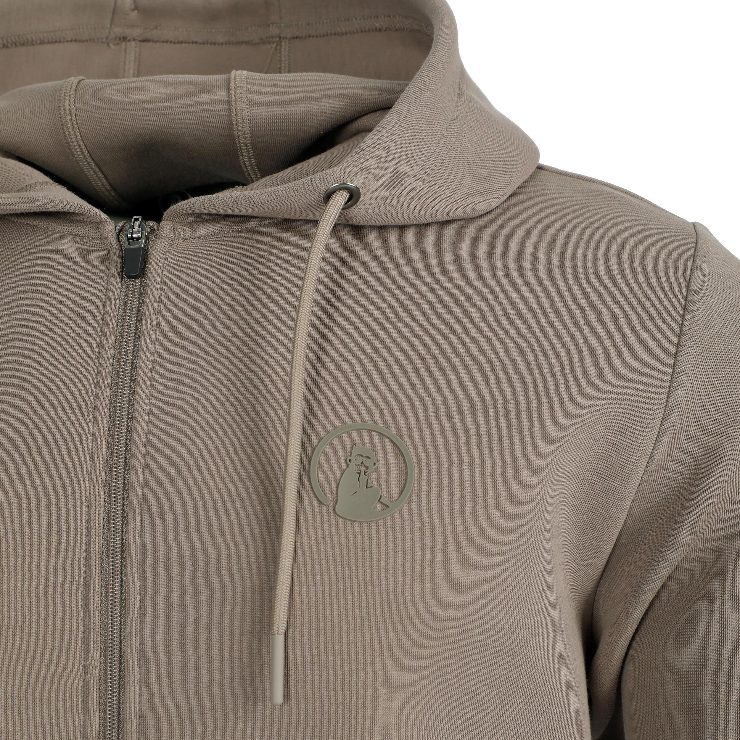 Tonal Core Zip Sudadera con cremallera Hombres - gris, marrón - Image 3