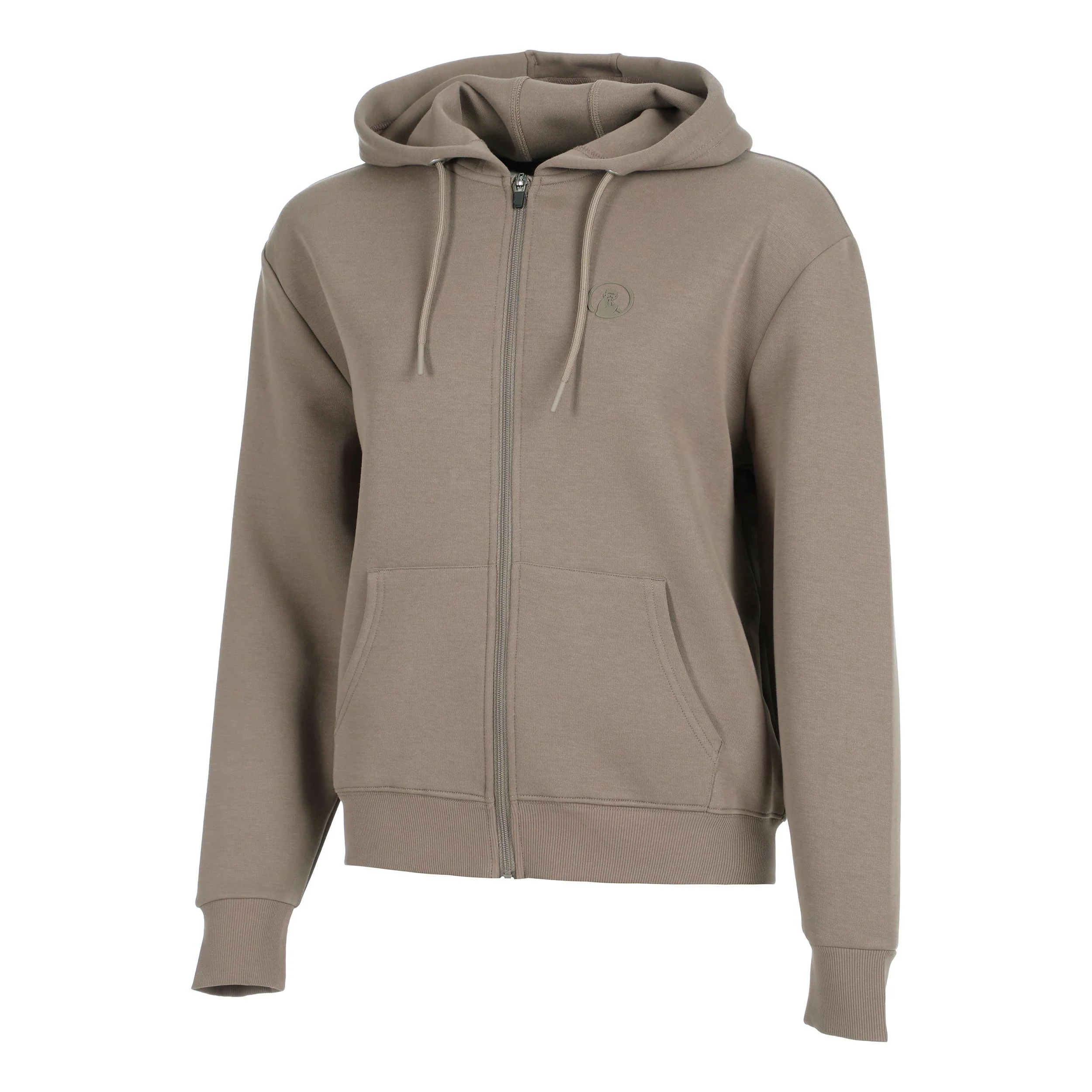 Tonal Core Zip Sudadera con cremallera Mujeres - gris, marrón