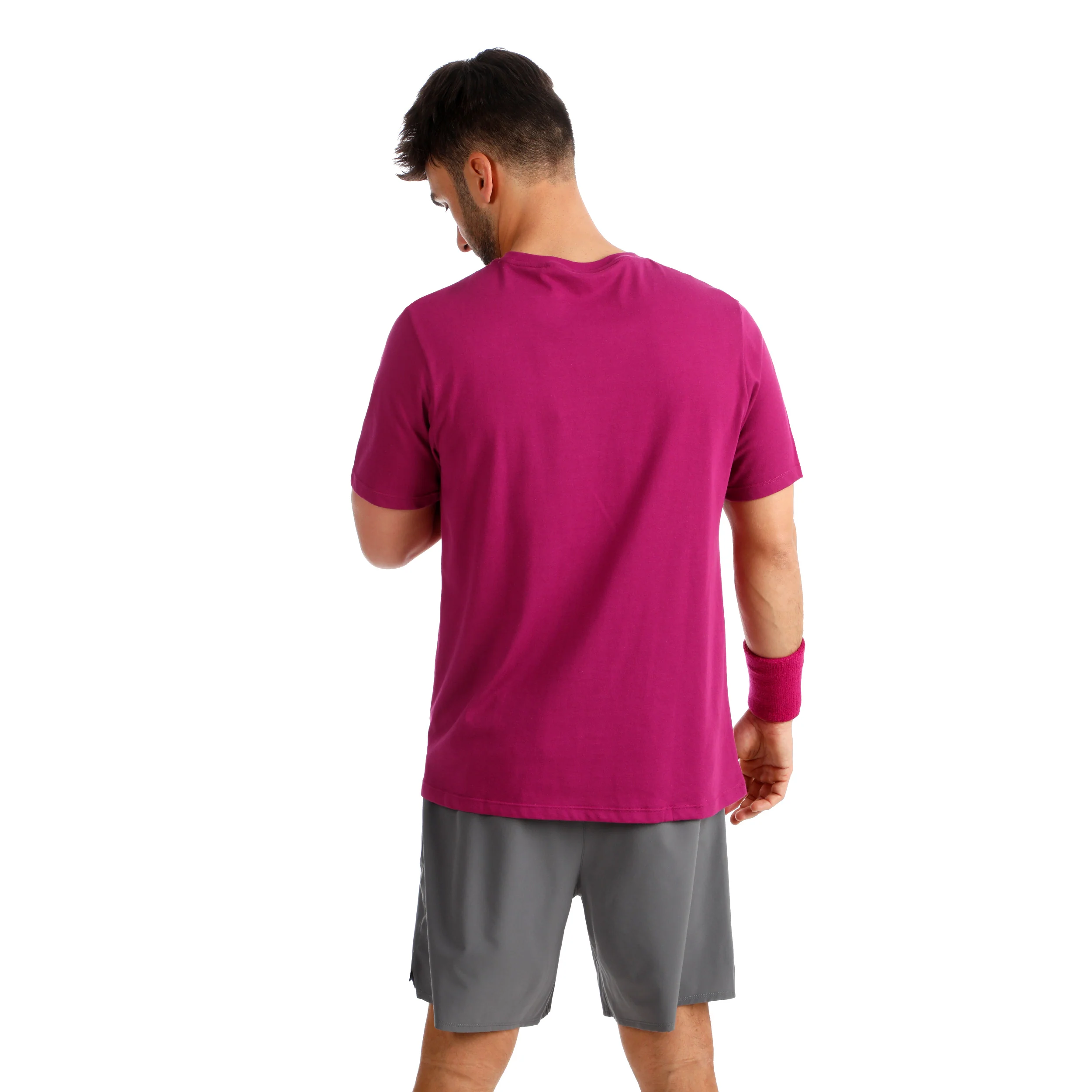 Trainings Camiseta de manga corta Hombres-berry, blanco - Image 6