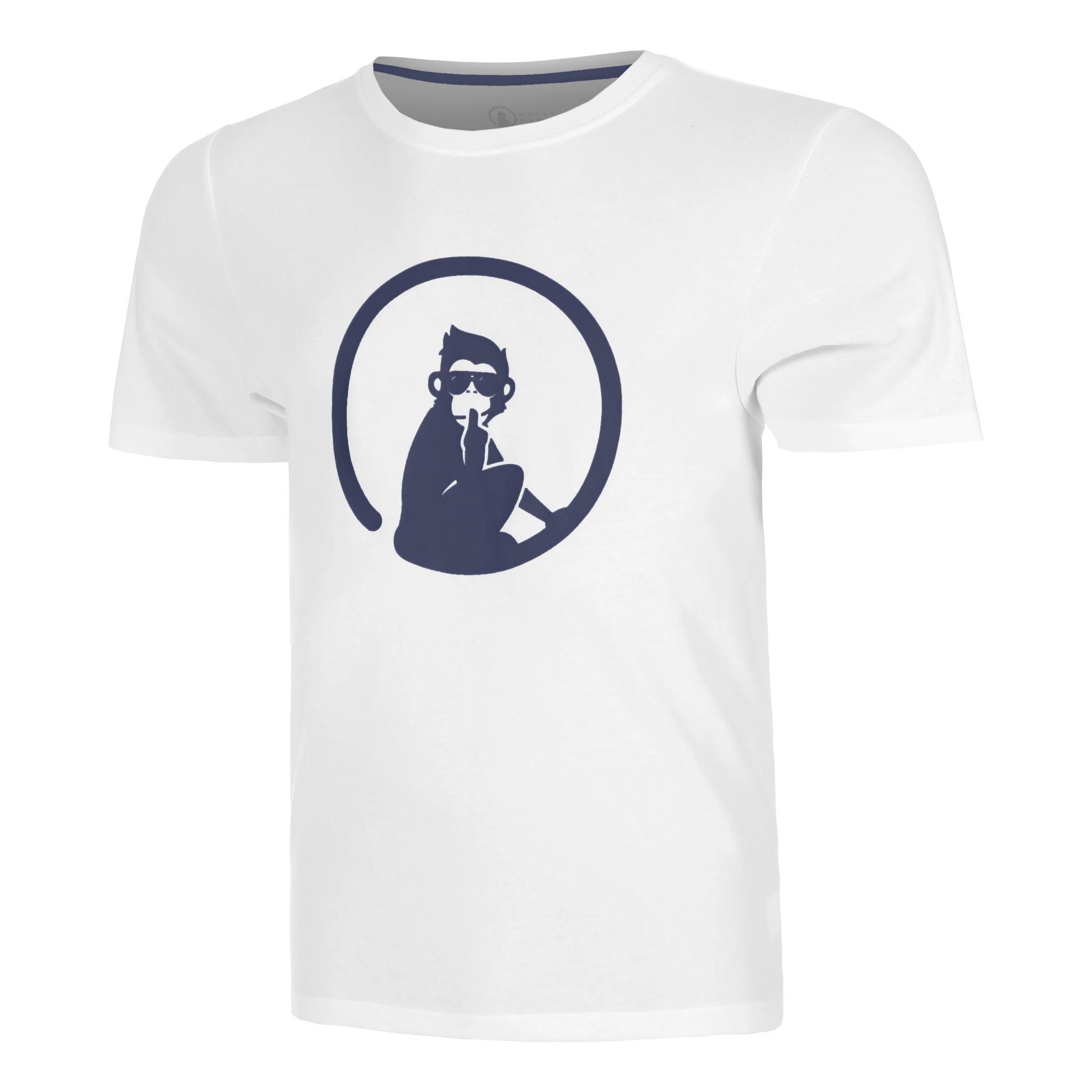 Trainings Camiseta De Manga Corta Hombres-Blanco,Azul Oscuro