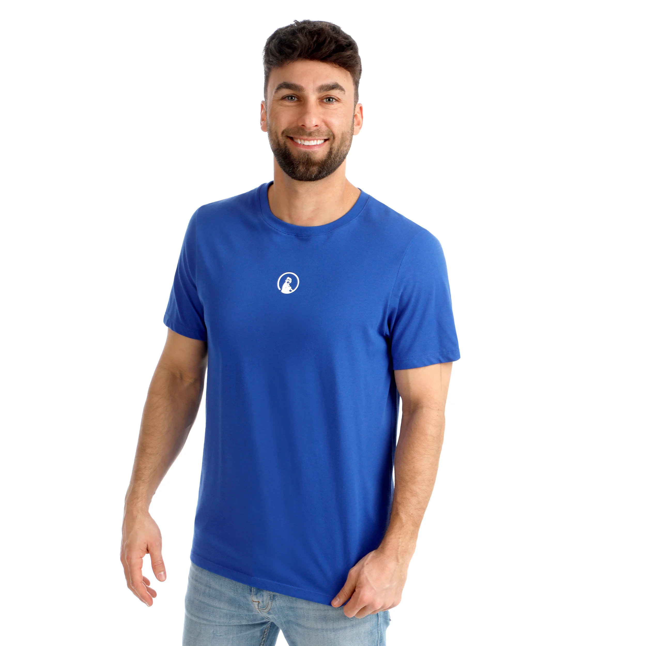 Trainings Small Logo Camiseta de manga corta Hombres - azul, blanco - Image 5