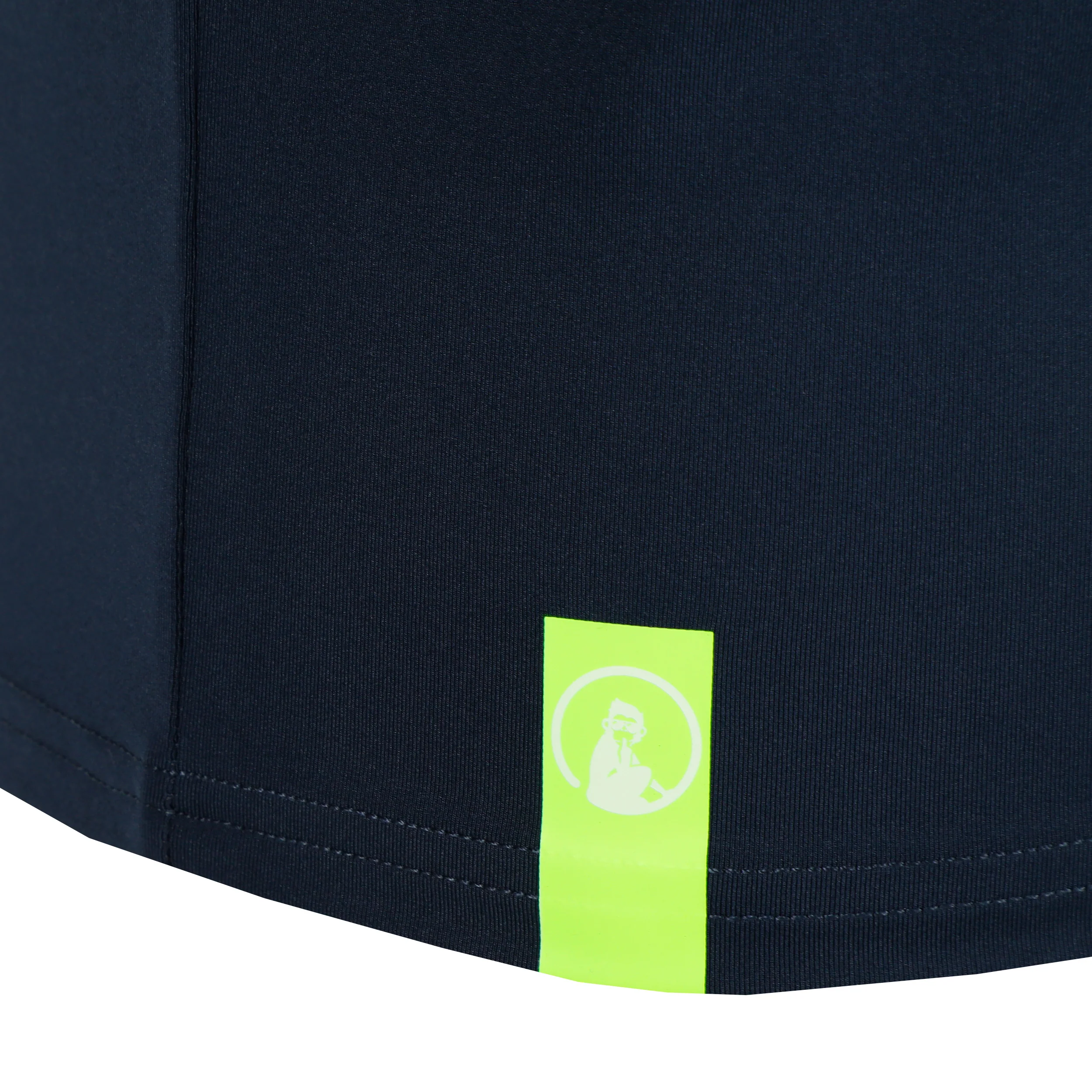 Wild Big Serve 1/4 Zip Camiseta De Manga Larga Hombres-Azul Oscuro,Verde Neón - Image 4