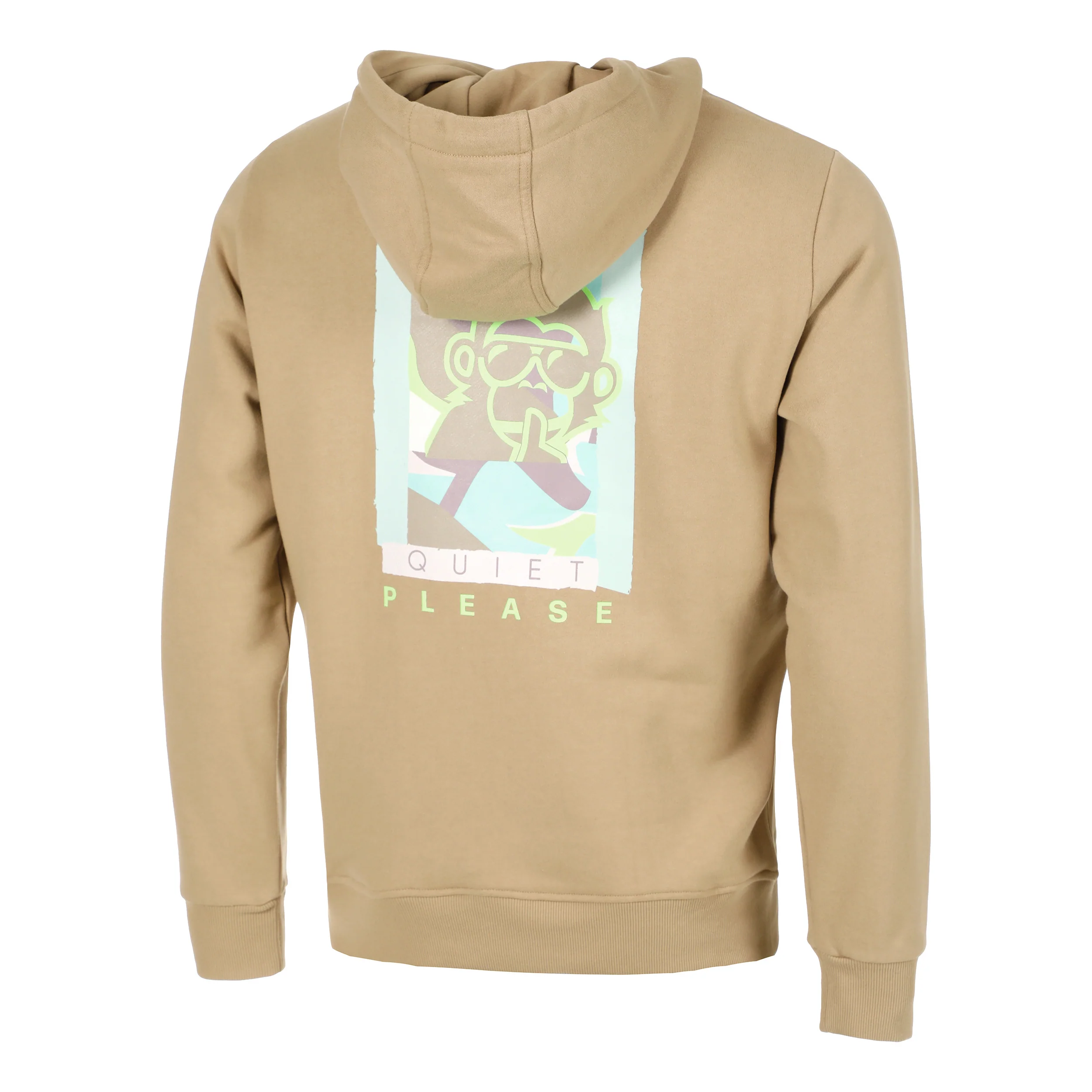Wild Collage Sudadera Con Capucha Hombres-Beige,Multicolor - Image 3