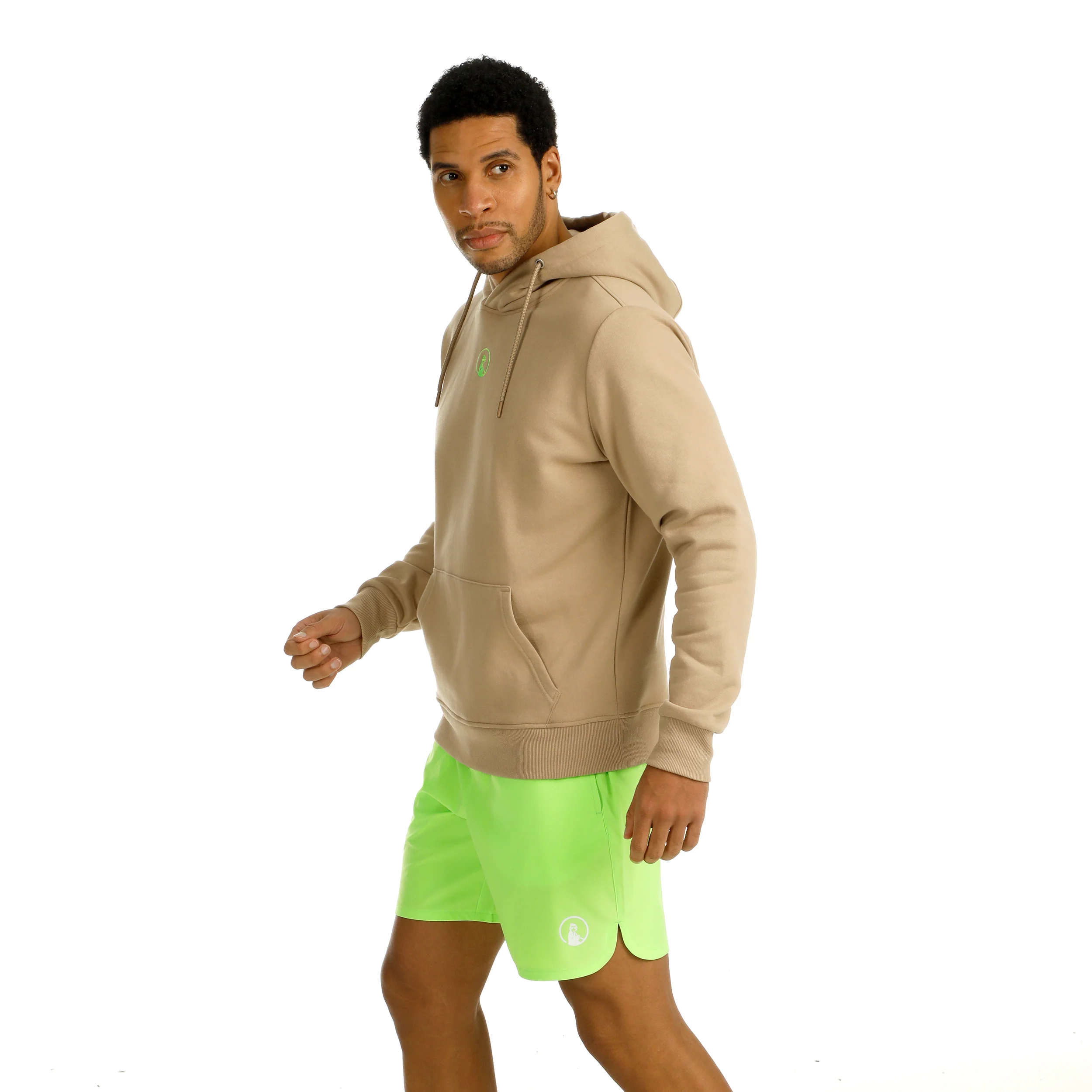 Wild Collage Sudadera Con Capucha Hombres-Beige,Multicolor - Image 7