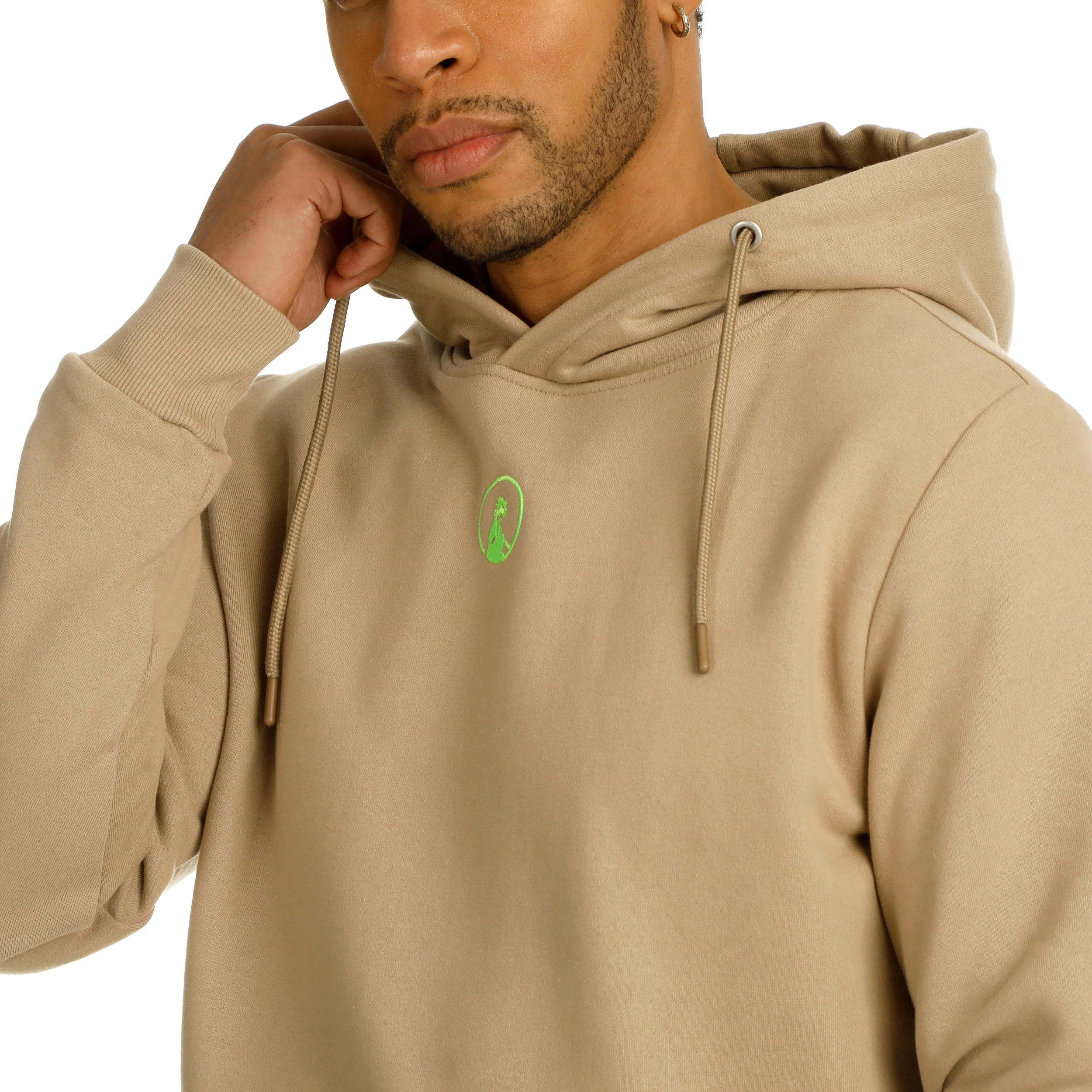 Wild Collage Sudadera Con Capucha Hombres-Beige,Multicolor - Image 9