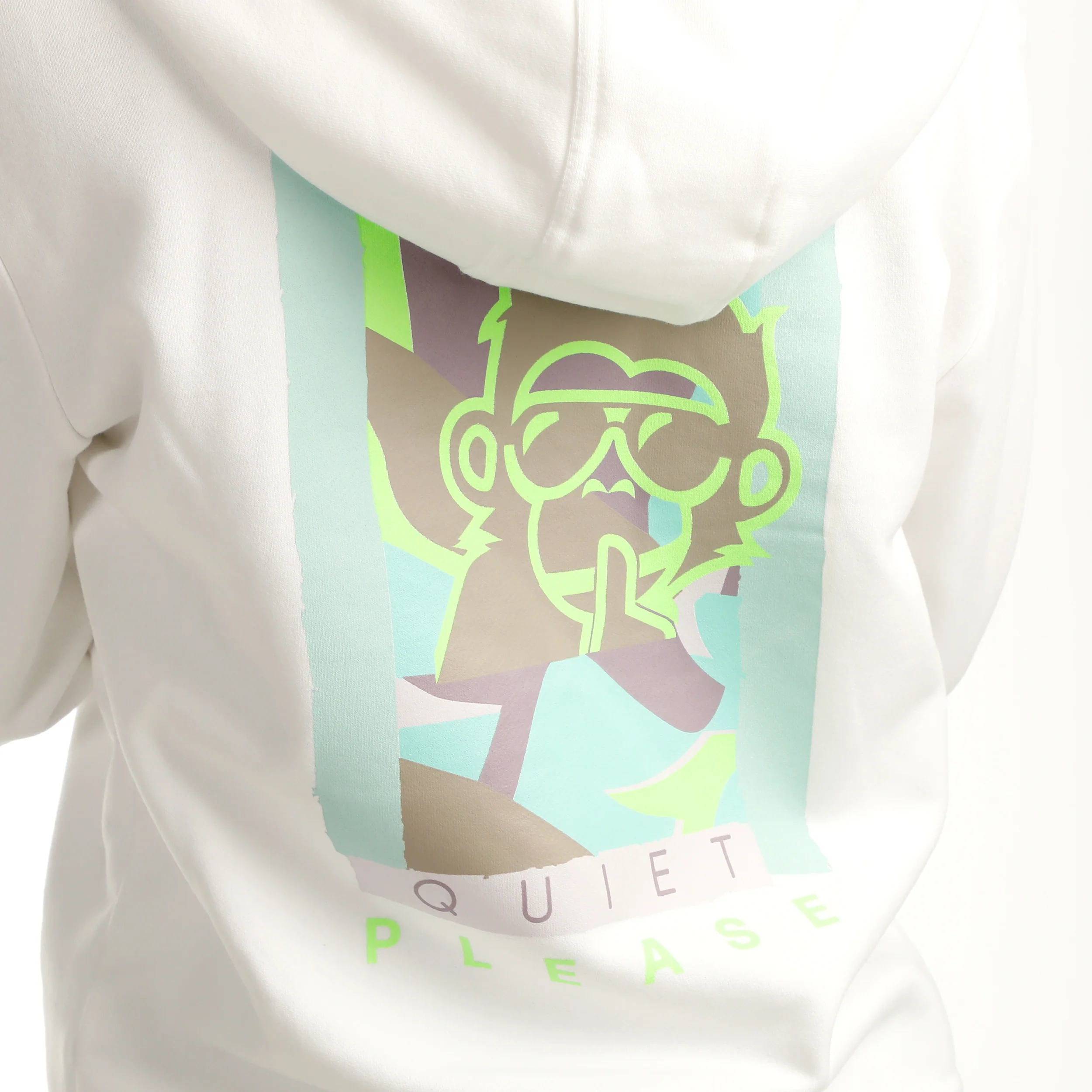 Wild Collage Zip Sudadera Con Cremallera Mujeres-Blanco,Multicolor - Image 9