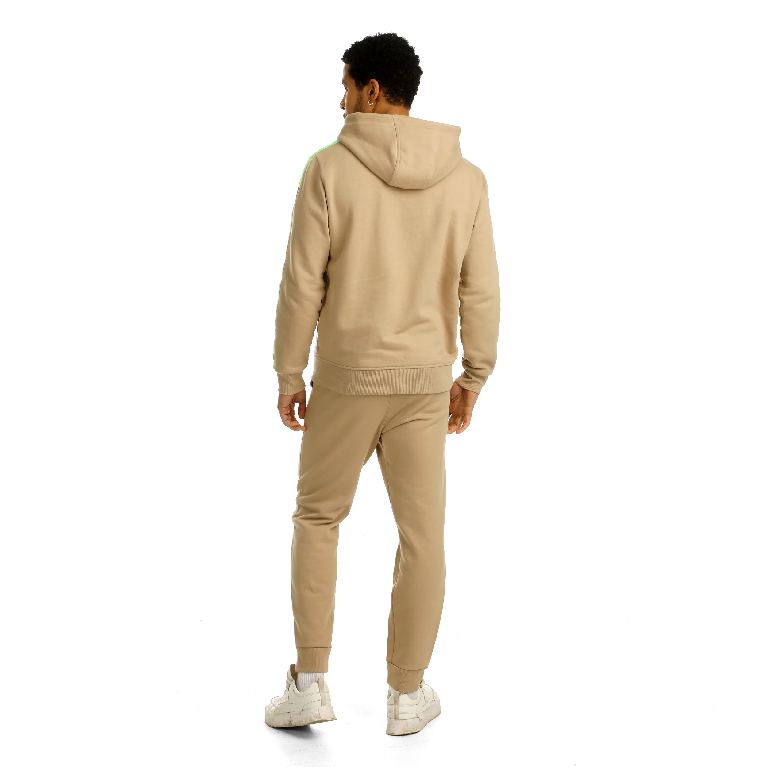 Wild Easy Pantalón De Entrenamiento Hombres-Beige,Verde Neón - Image 6