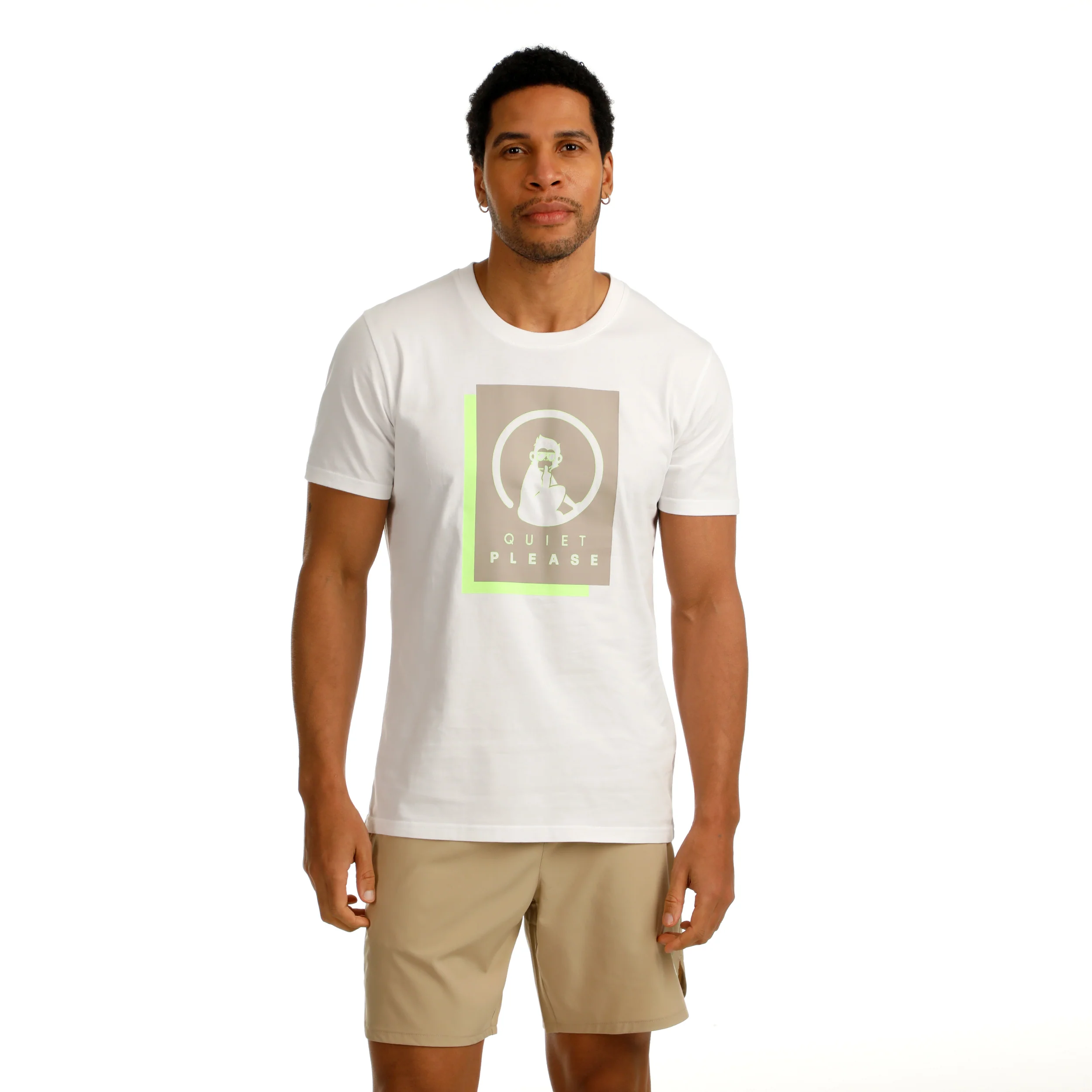 Wild Layer Camiseta De Manga Corta Hombres-Blanco,Multicolor - Image 4