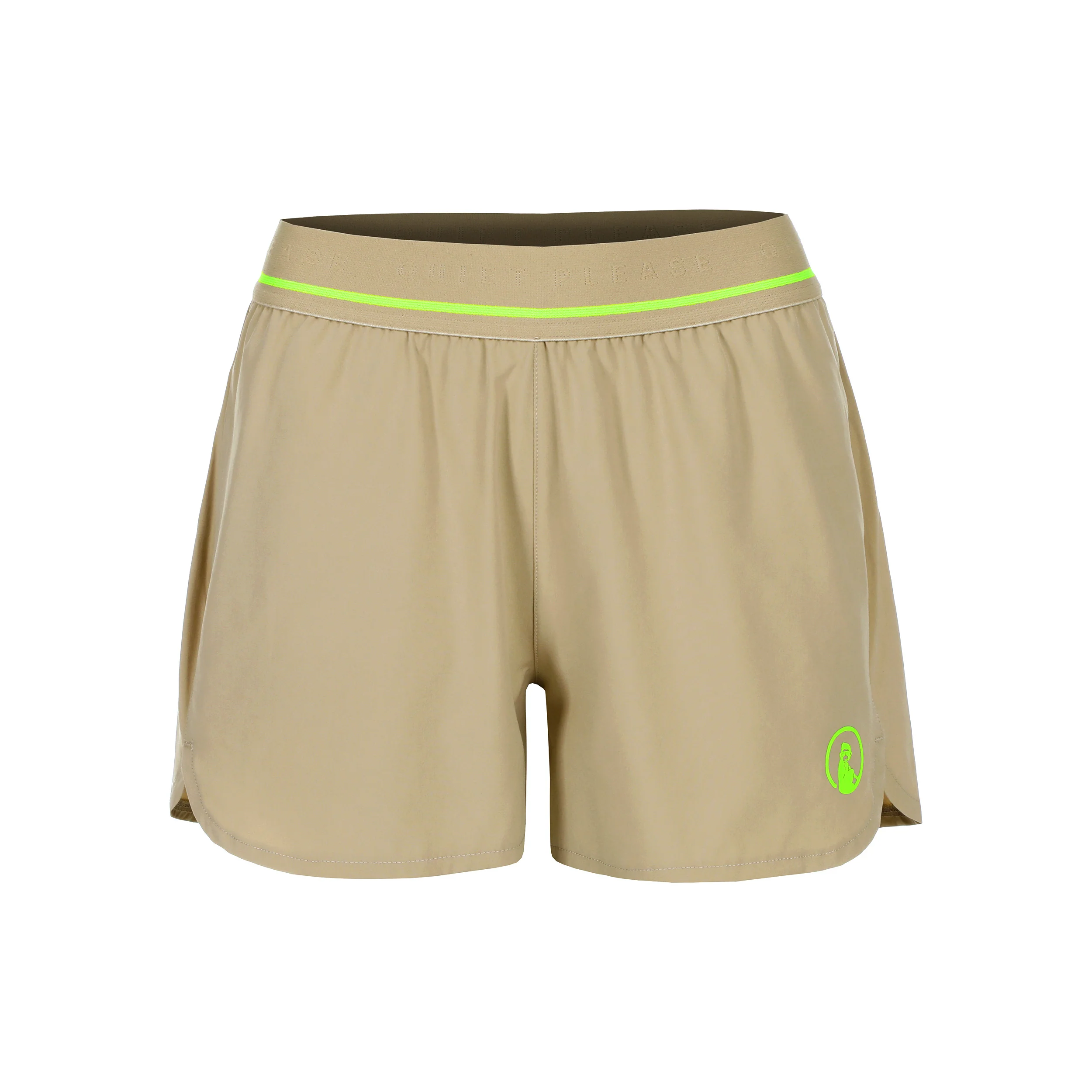 Wild Match 2in1 Shorts Mujeres-Beige,Verde Neón