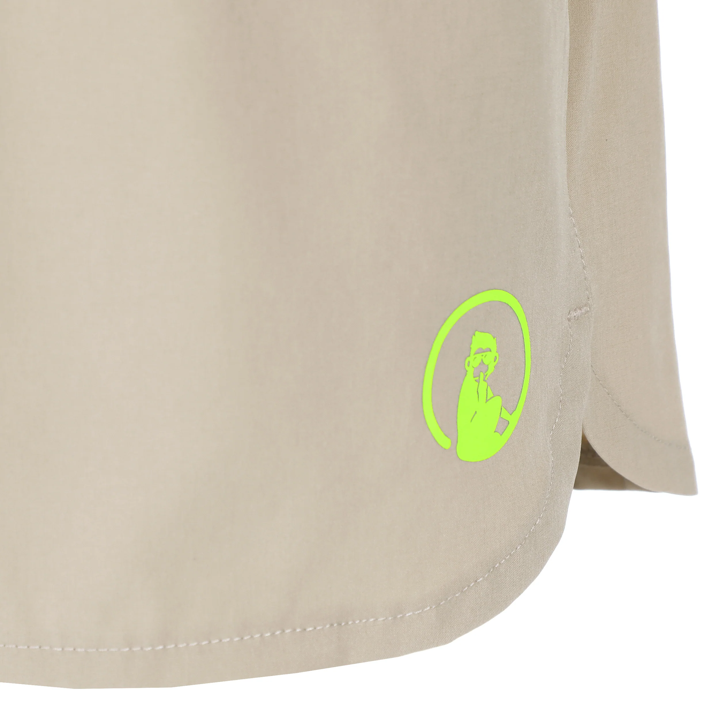 Wild Match 2in1 Shorts Mujeres-Beige,Verde Neón - Image 3